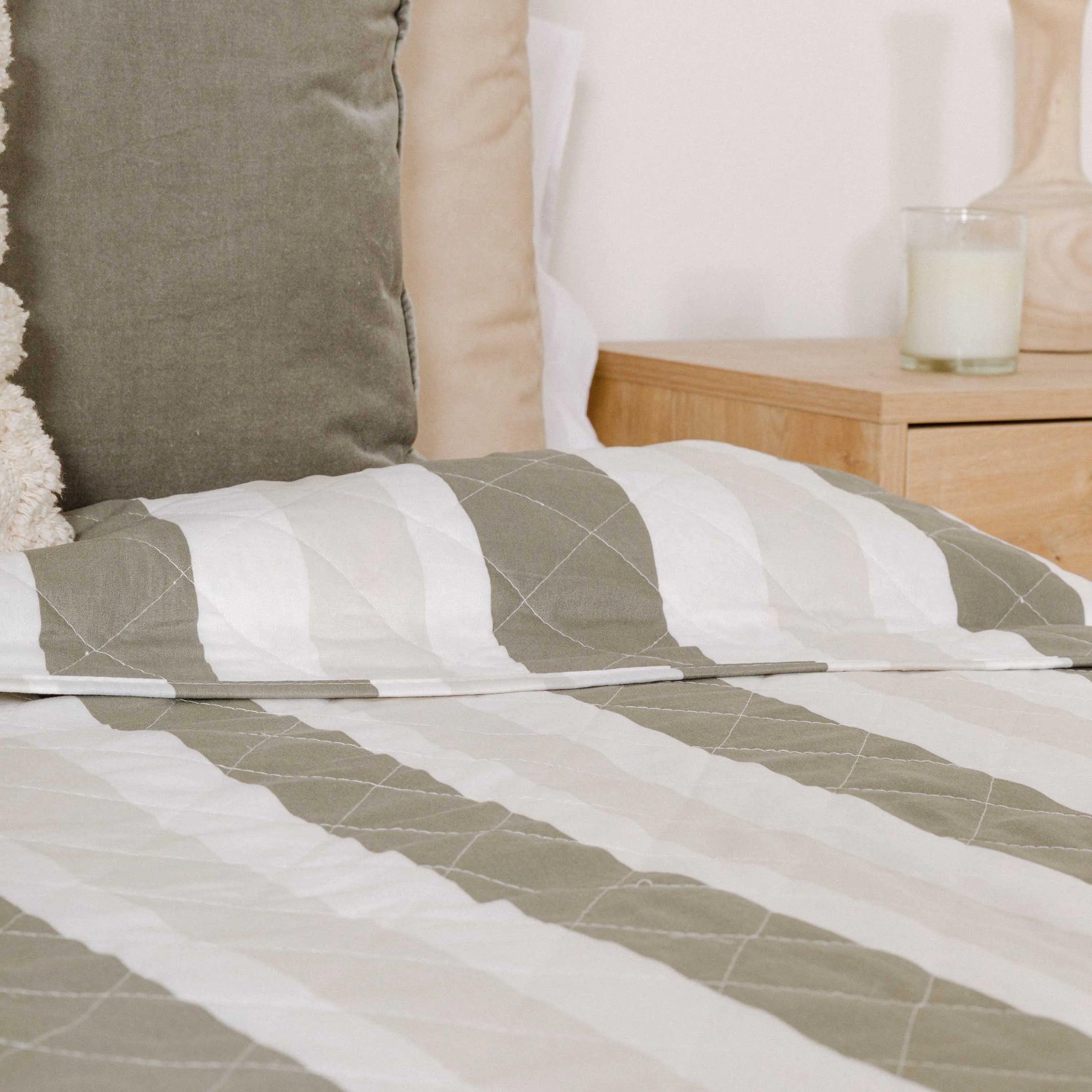 Colcha bouti Raya Calcuta verde seco