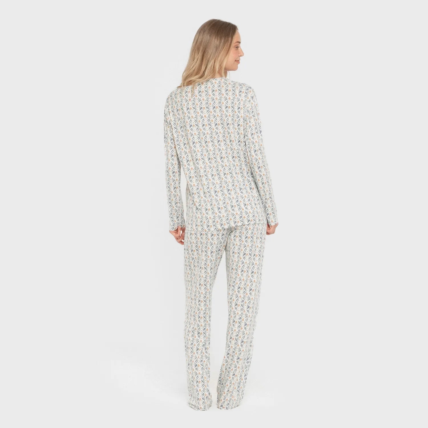 Pijama largo mujer soft Eloina agua marina