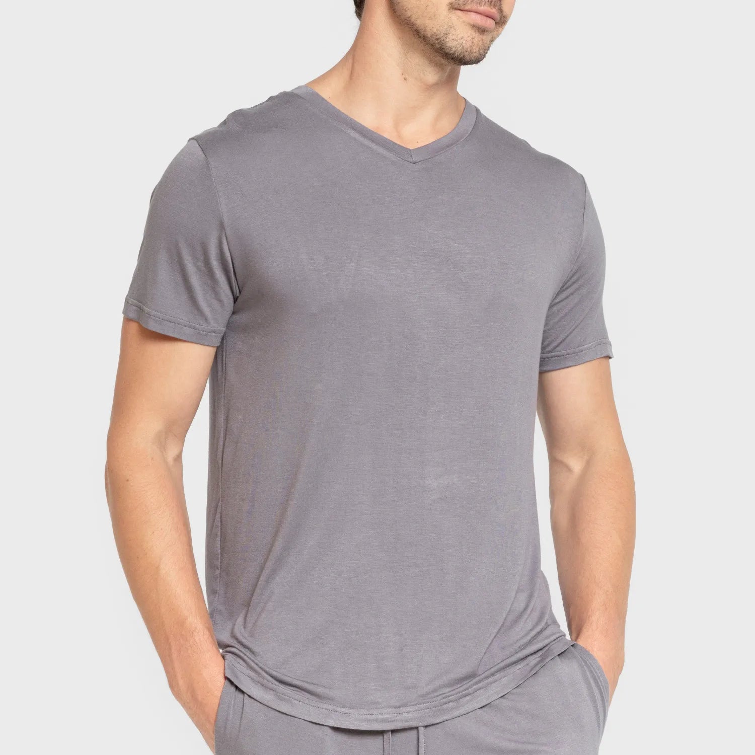 PIJAMA CURT VISCOSA HOME LLIS