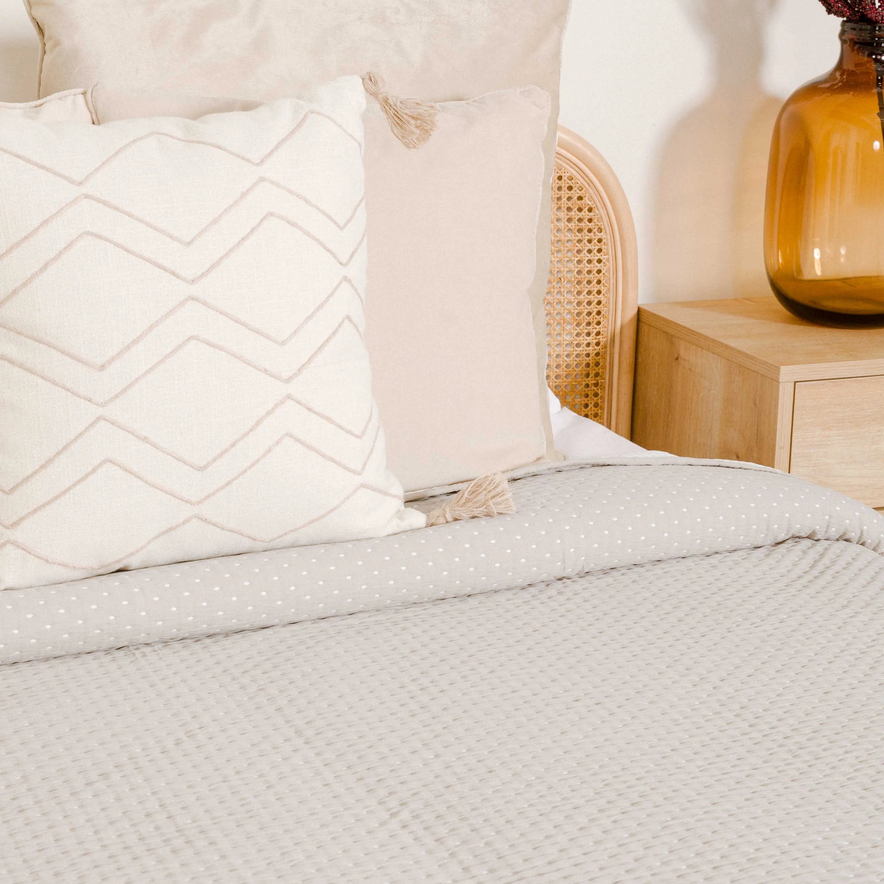 Colcha doble tela jacquard Punto