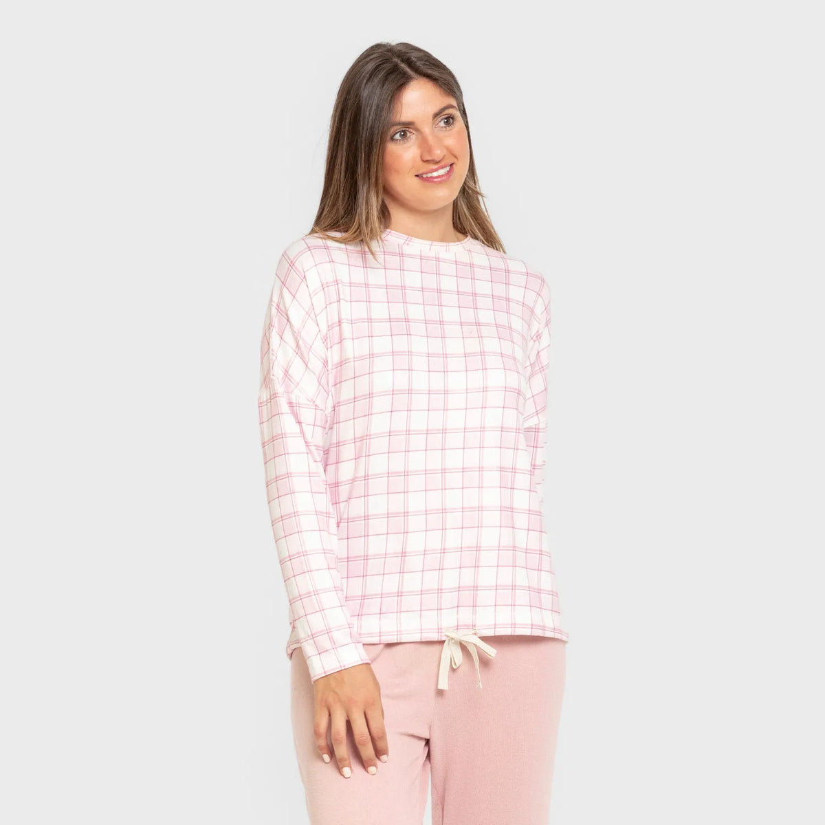 Pigiama lungo da donna segreto con immagine di barbie