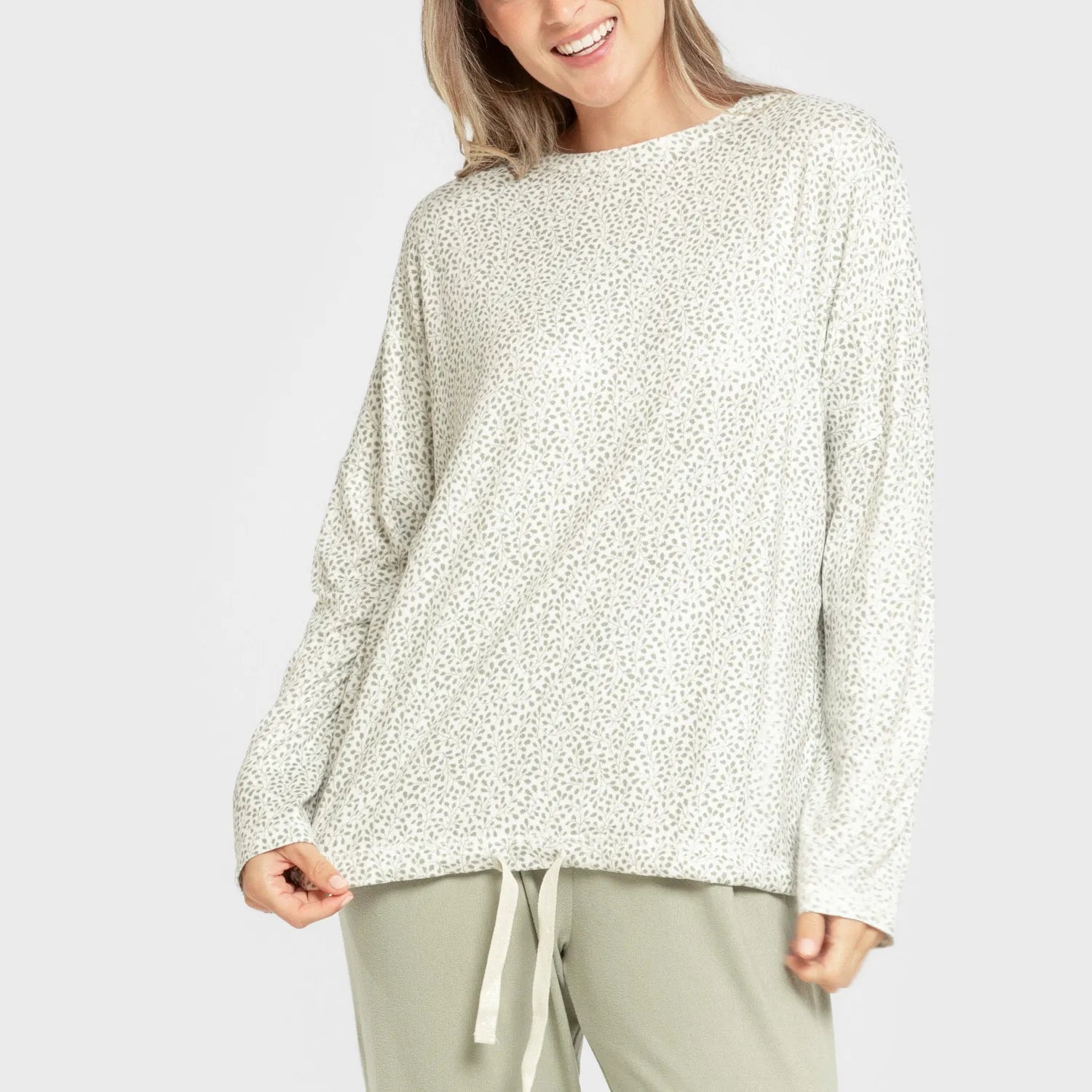 Pijama largo Secret mujer Veleta verde