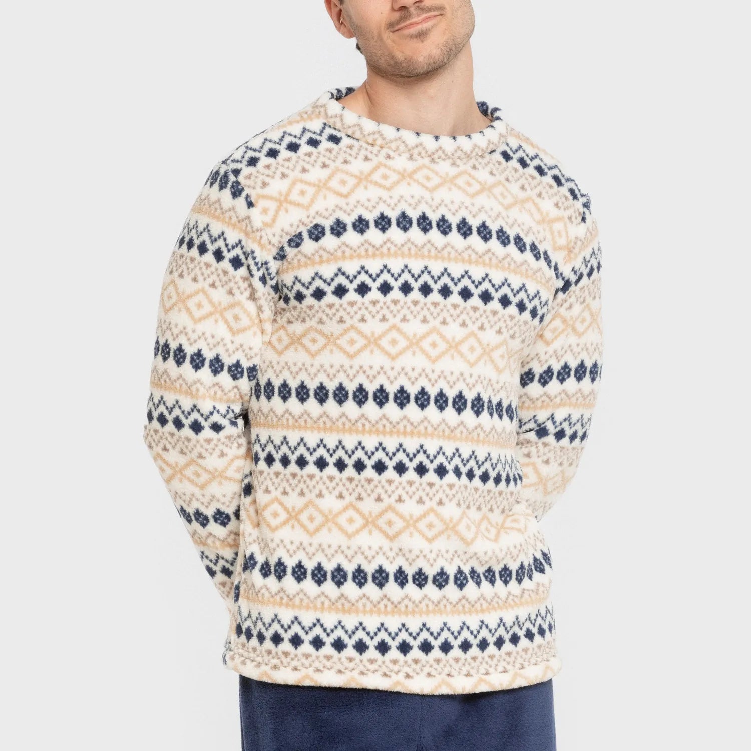 Pijama coral hombre Cor azul