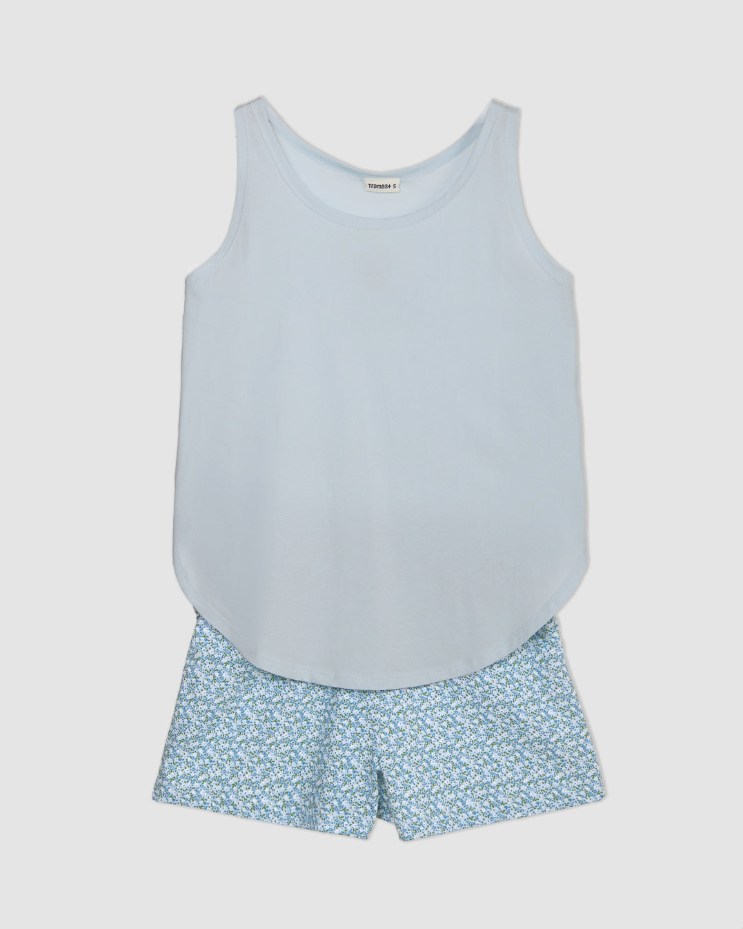 Pijama tirantes algodón nicole azul