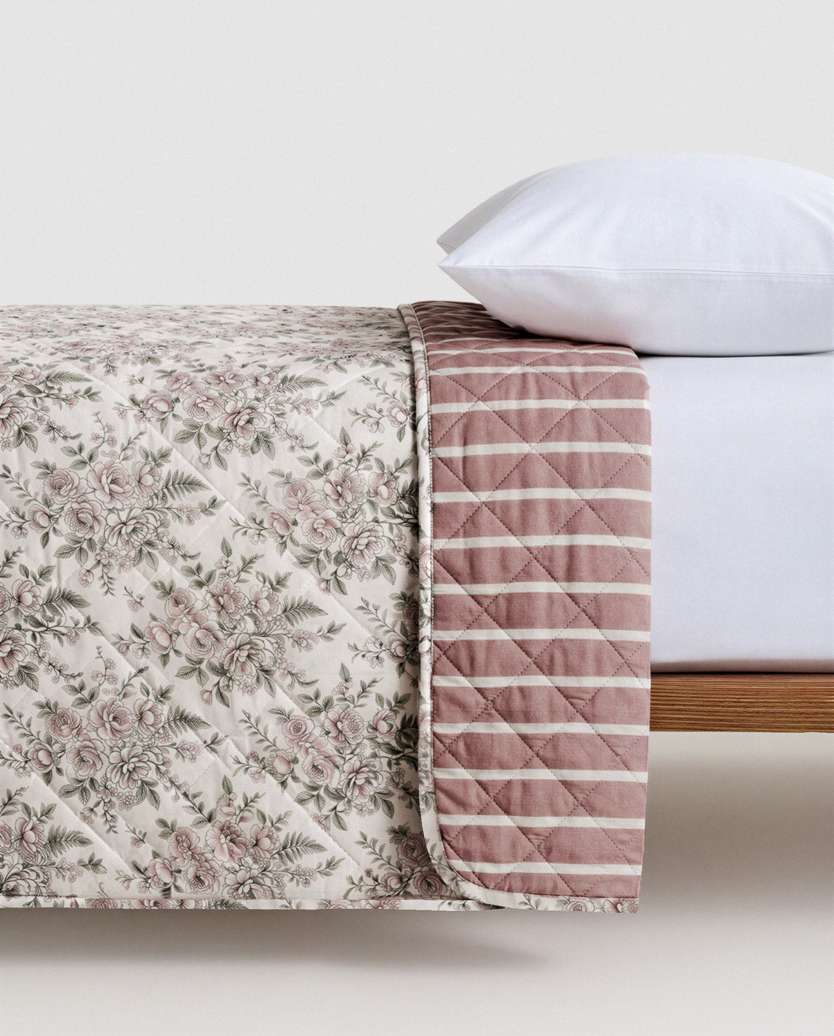 Bouti toile rosa claro