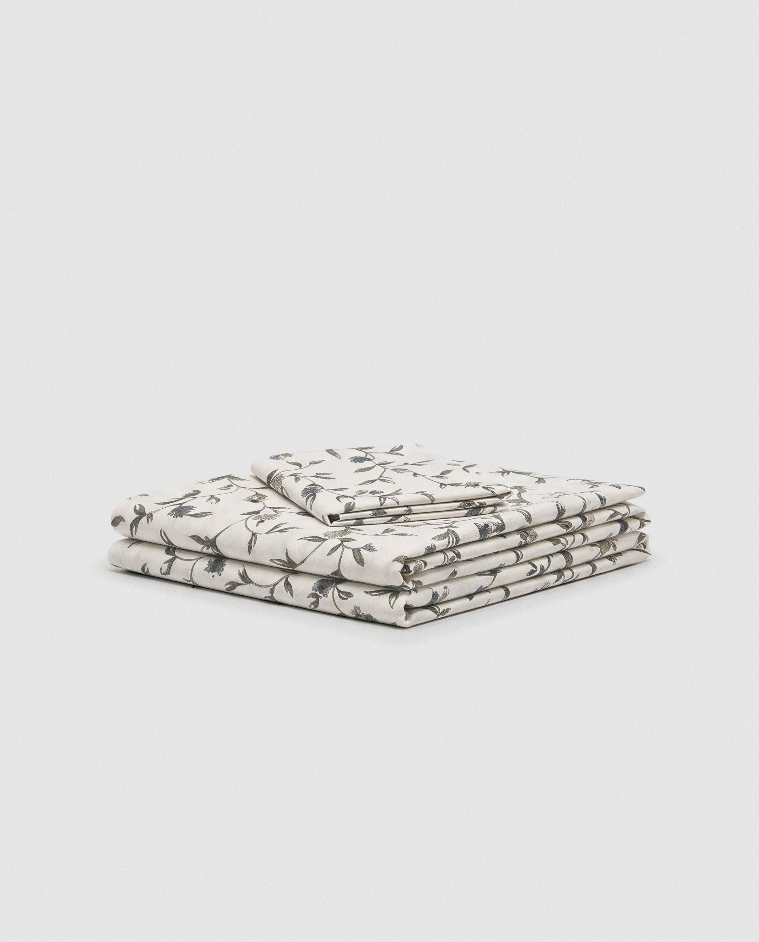 Parure de draps en coton Triana Dry Green – Keike Blue – Haut