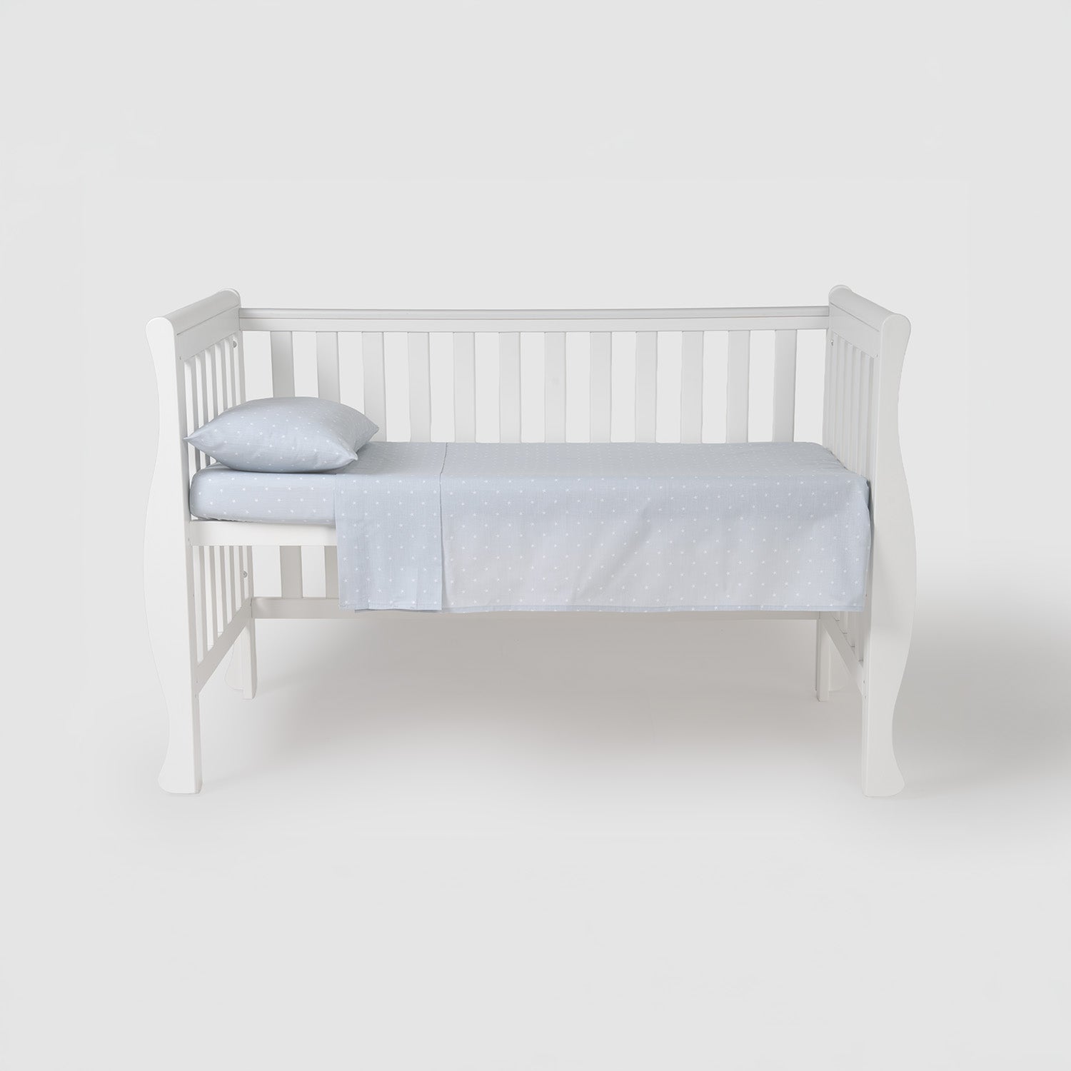 Juego sábanas cuna 100% algodón estrellitas