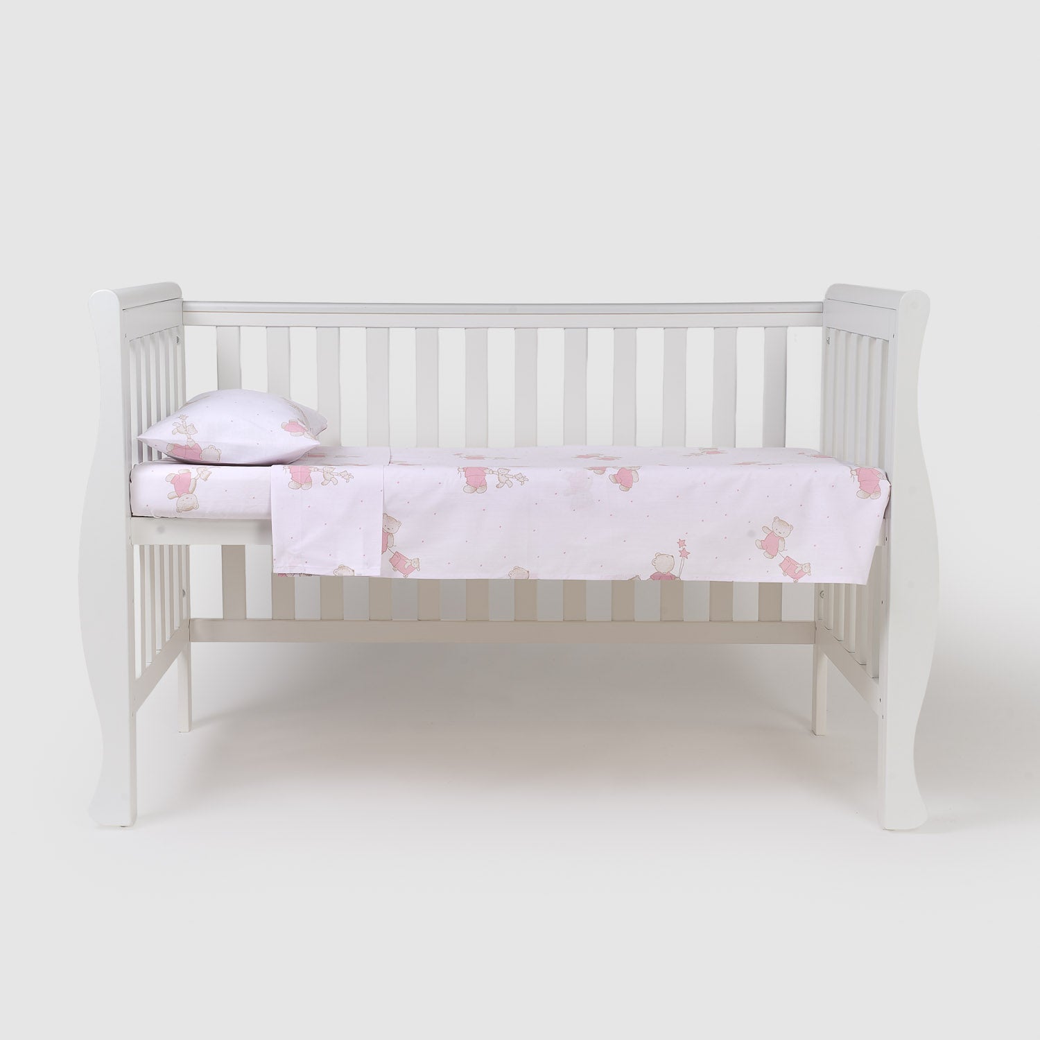 Juego de sábanas de cuna de algodón peluche