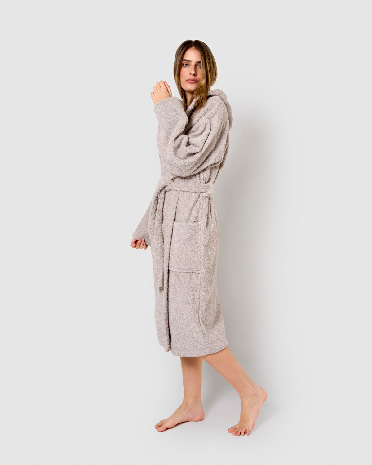 Hooded bathrobe 450gr Unisex