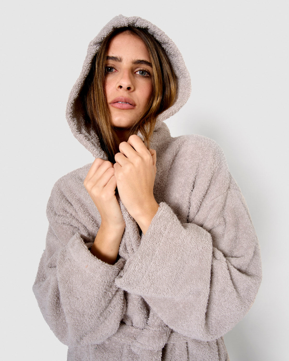 Hooded bathrobe 450gr Unisex