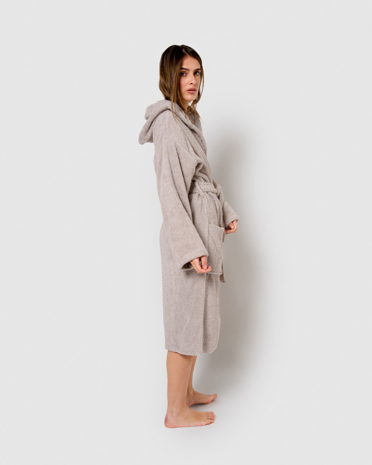 Hooded bathrobe 450gr Unisex