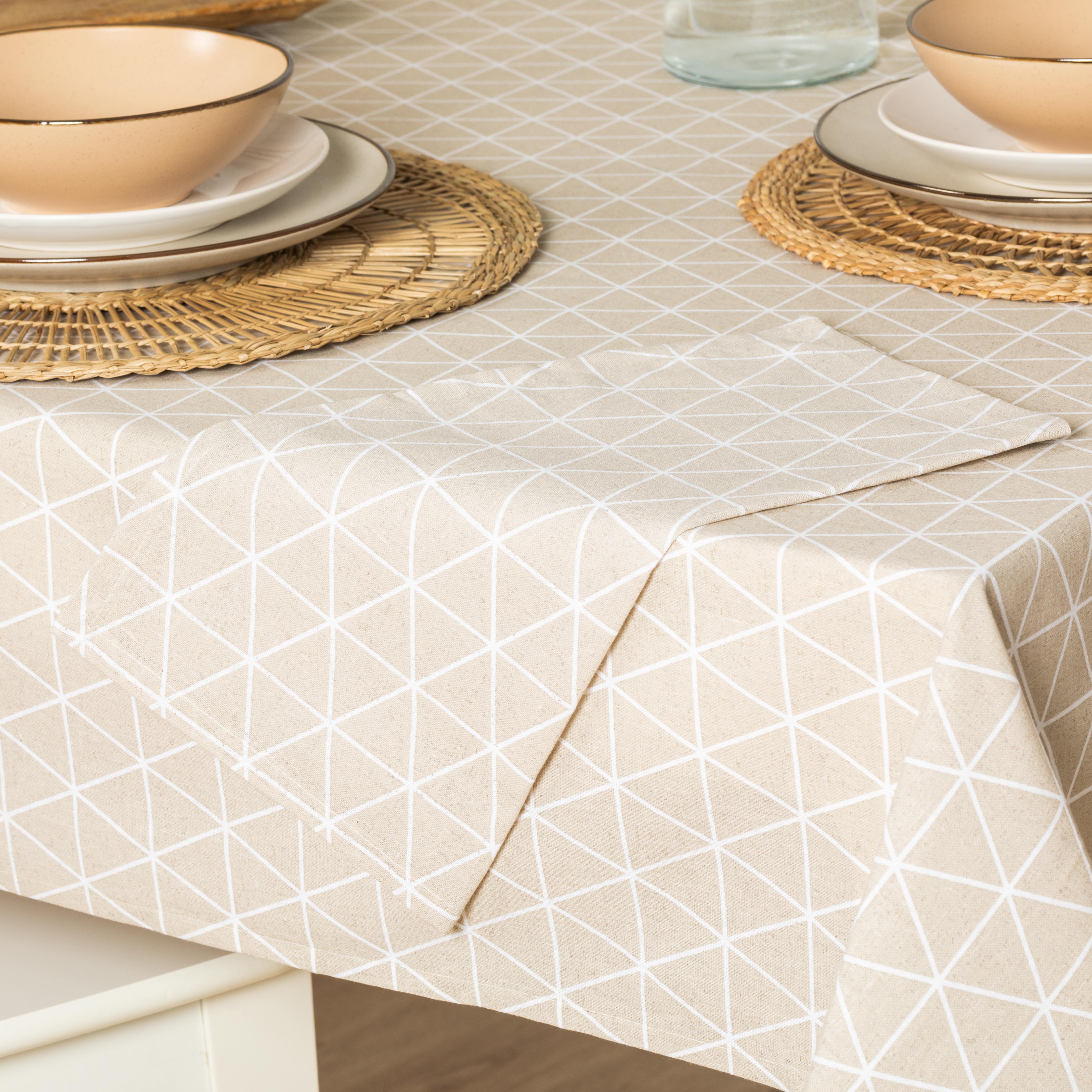 Mantel antimanchas Culia beige