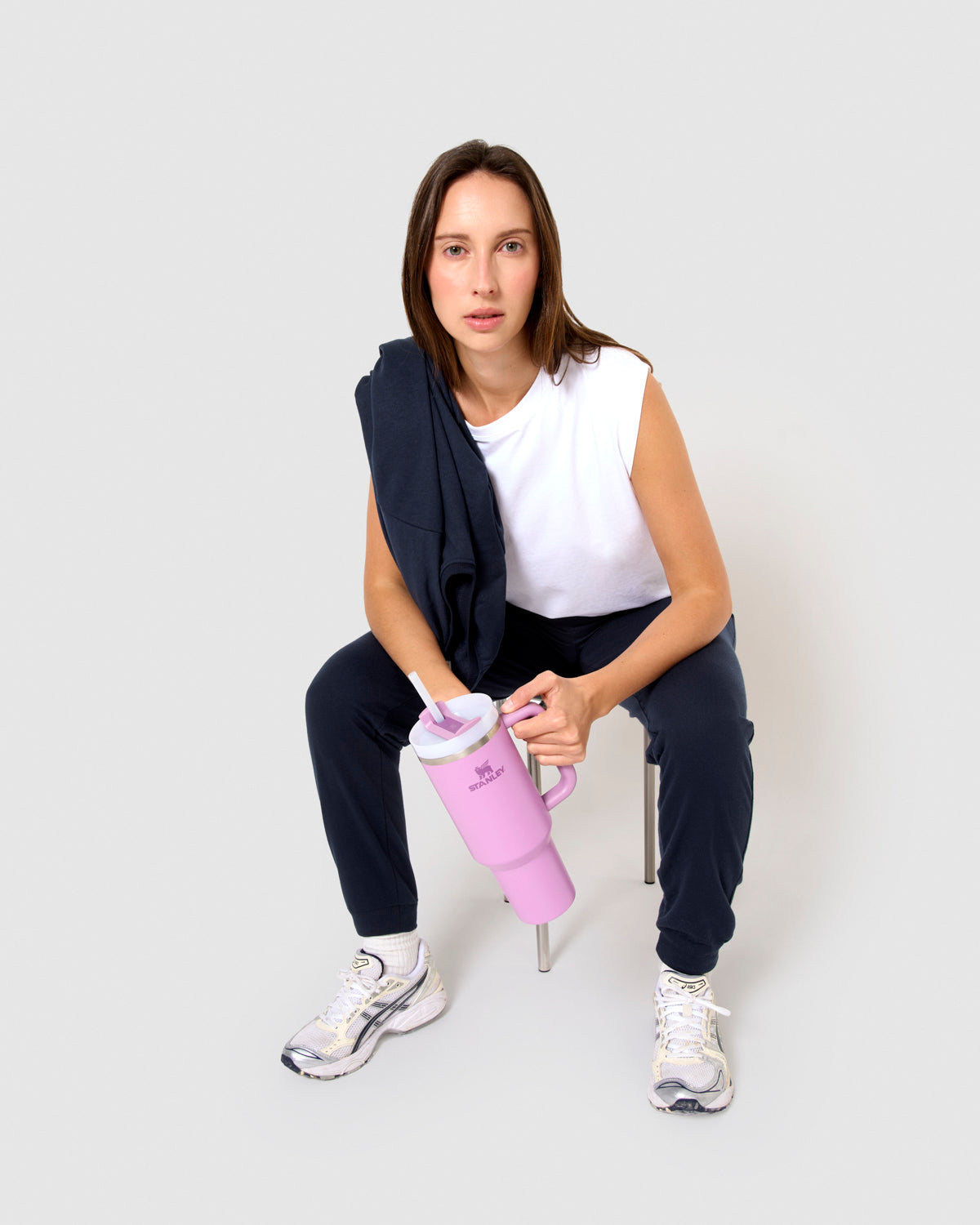 Pantalón largo básico deportivo azul marino