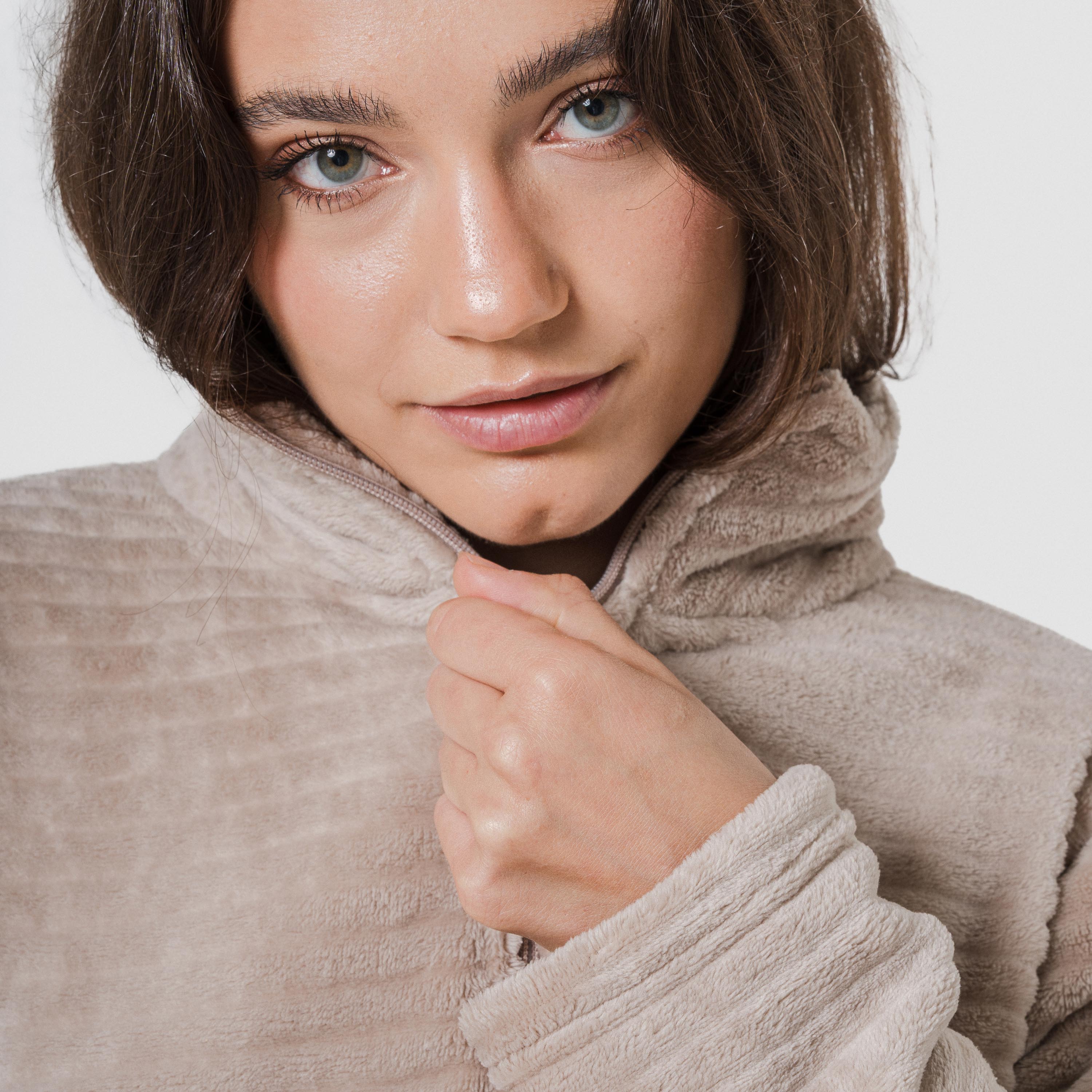 Sudadera terciopelo Raya lisa