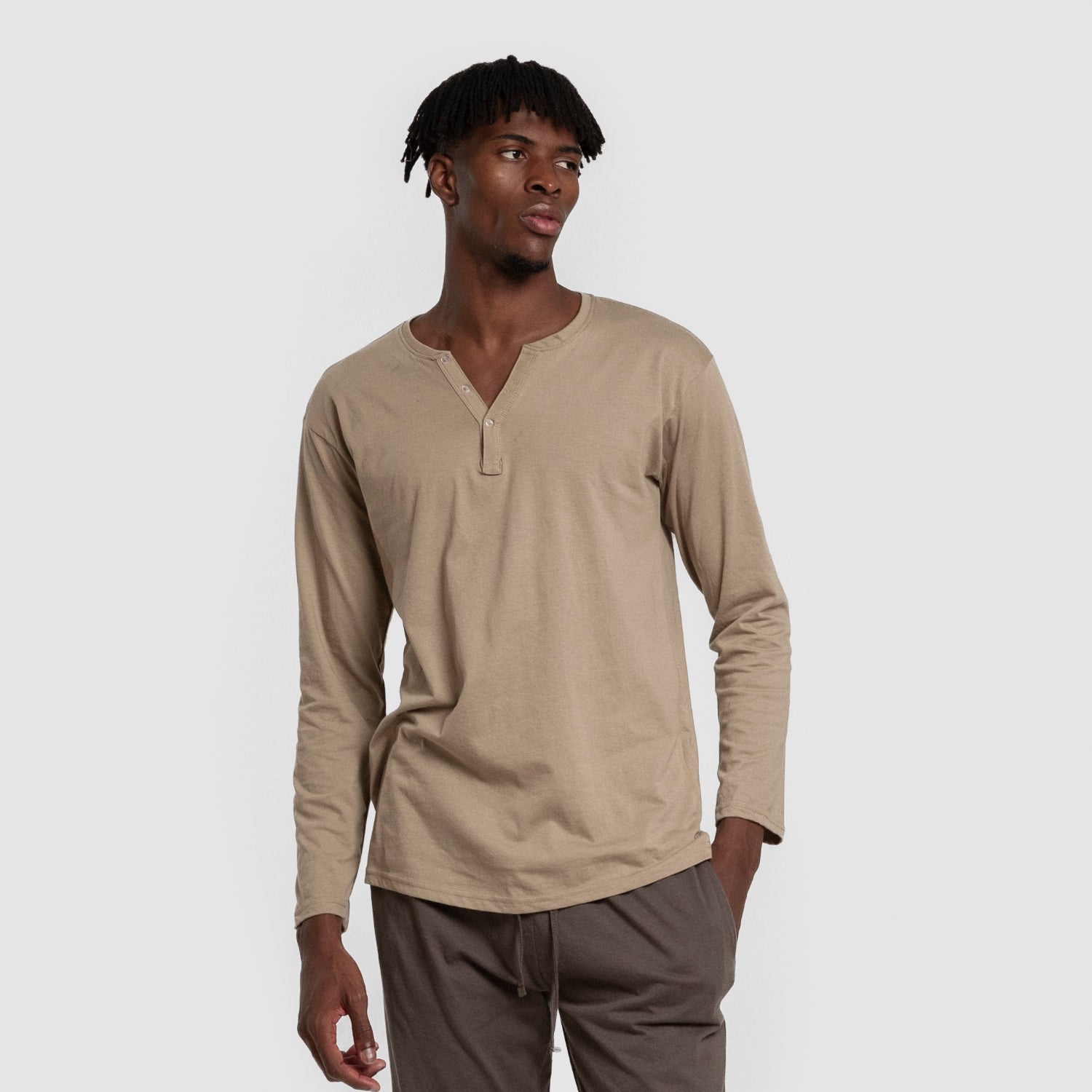 Pijama largo hombre con botones verde caceria - petroleo