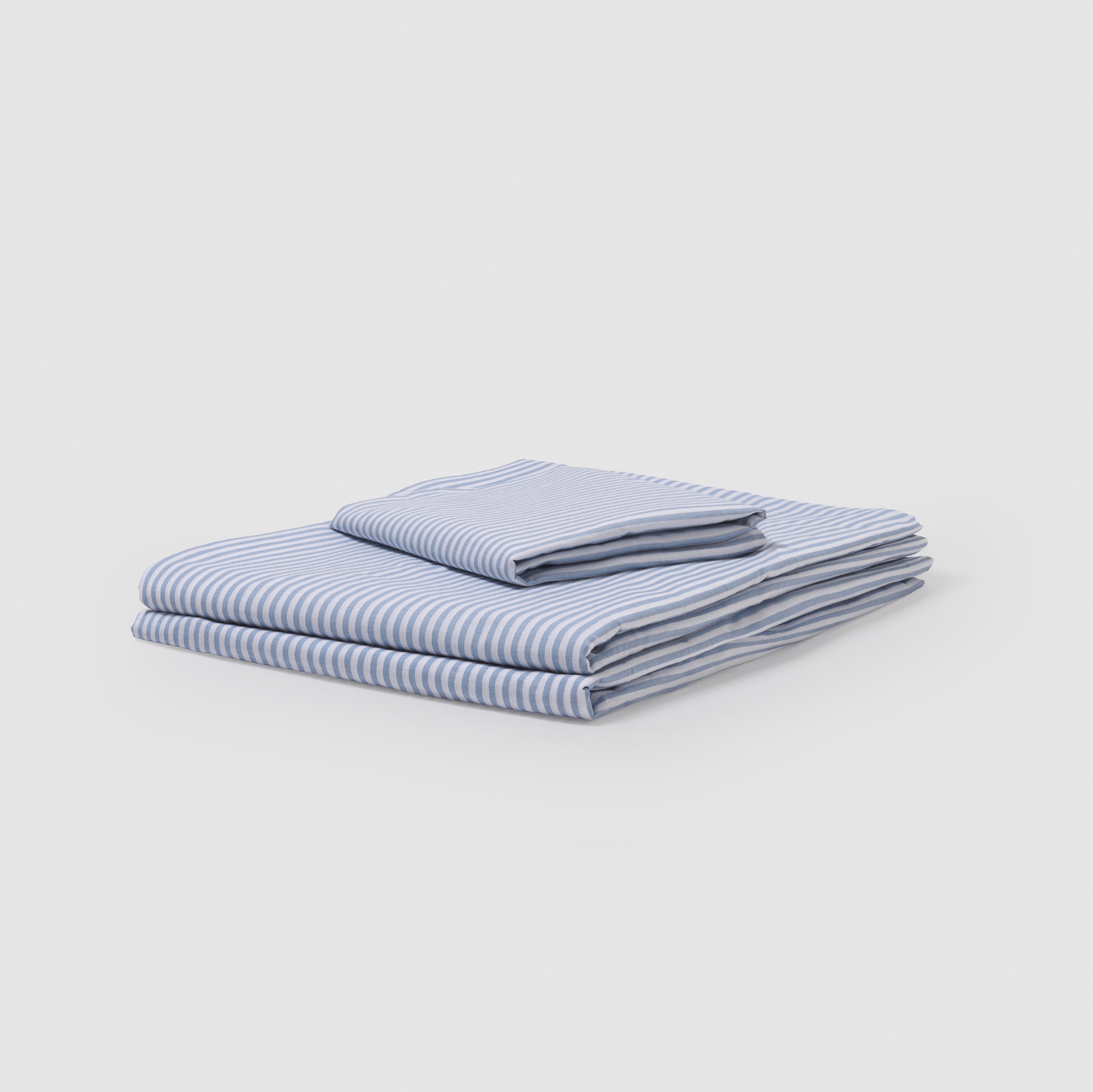 Juego de sábanas algodón percal Raya Kodac celeste