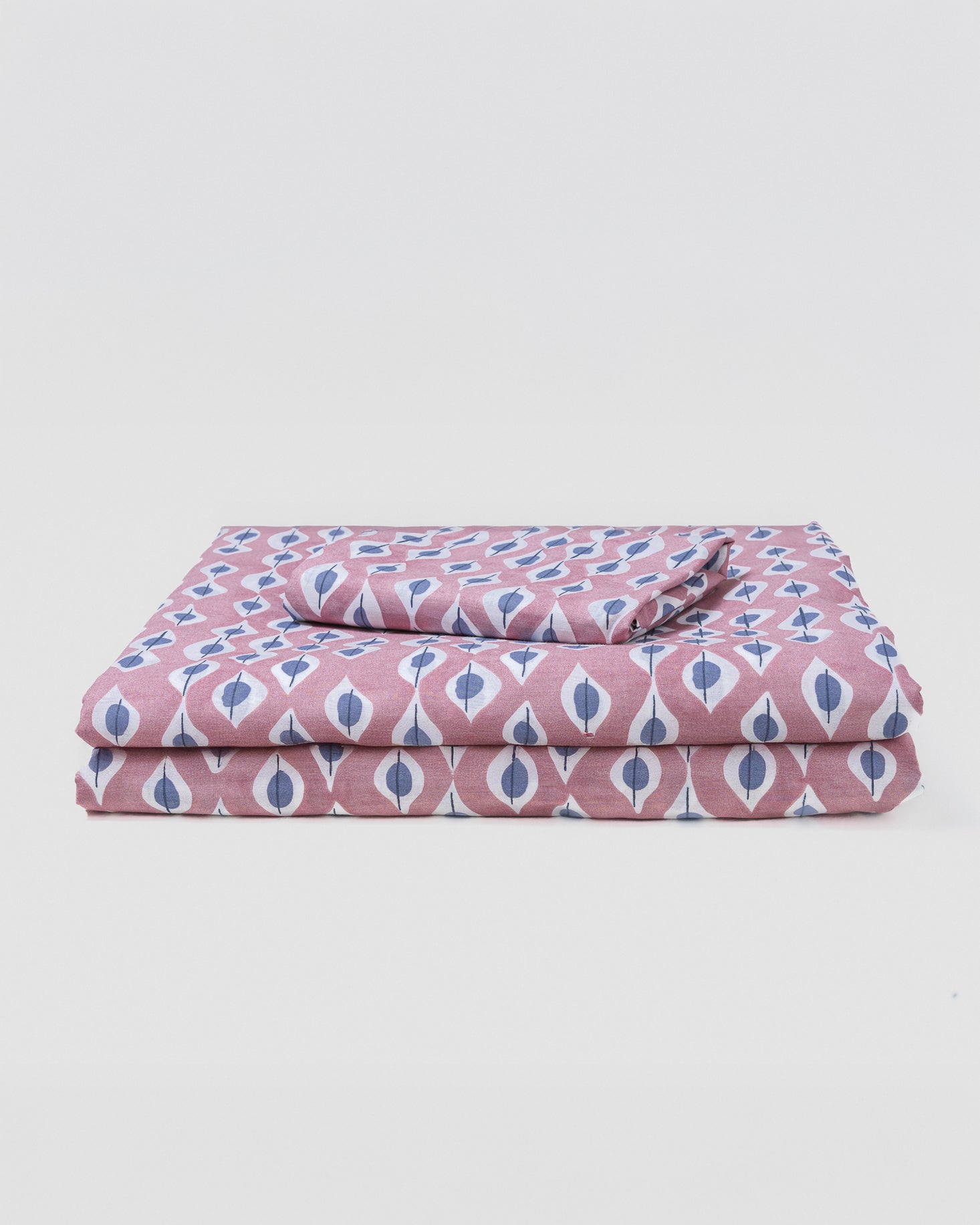 Set di lenzuola in cotone concha malva