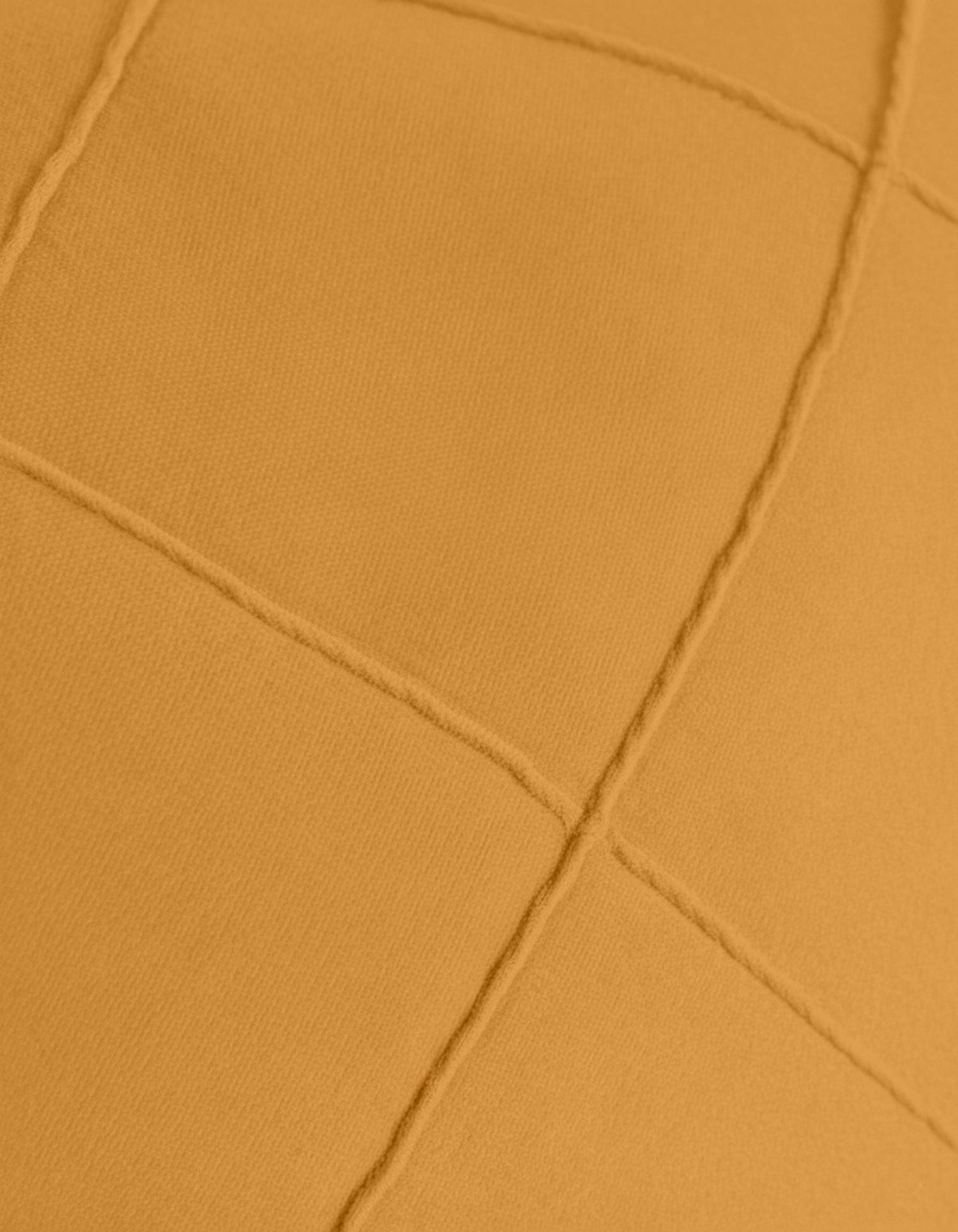 Cotton velvet cushion, diamond pattern, ochre