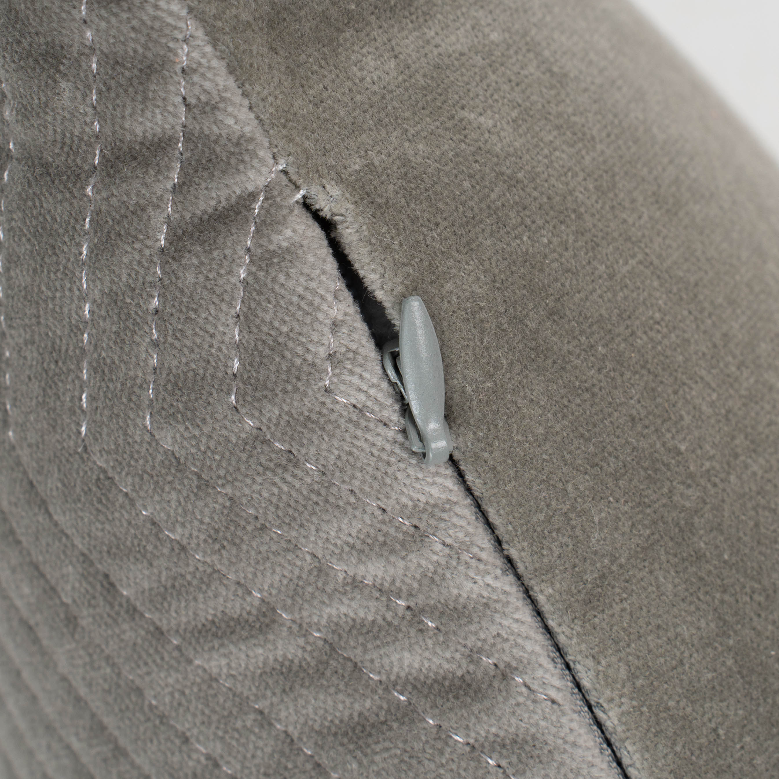 Cojín cuadrante terciopelo algodón Hungria verde seco - funda + relleno