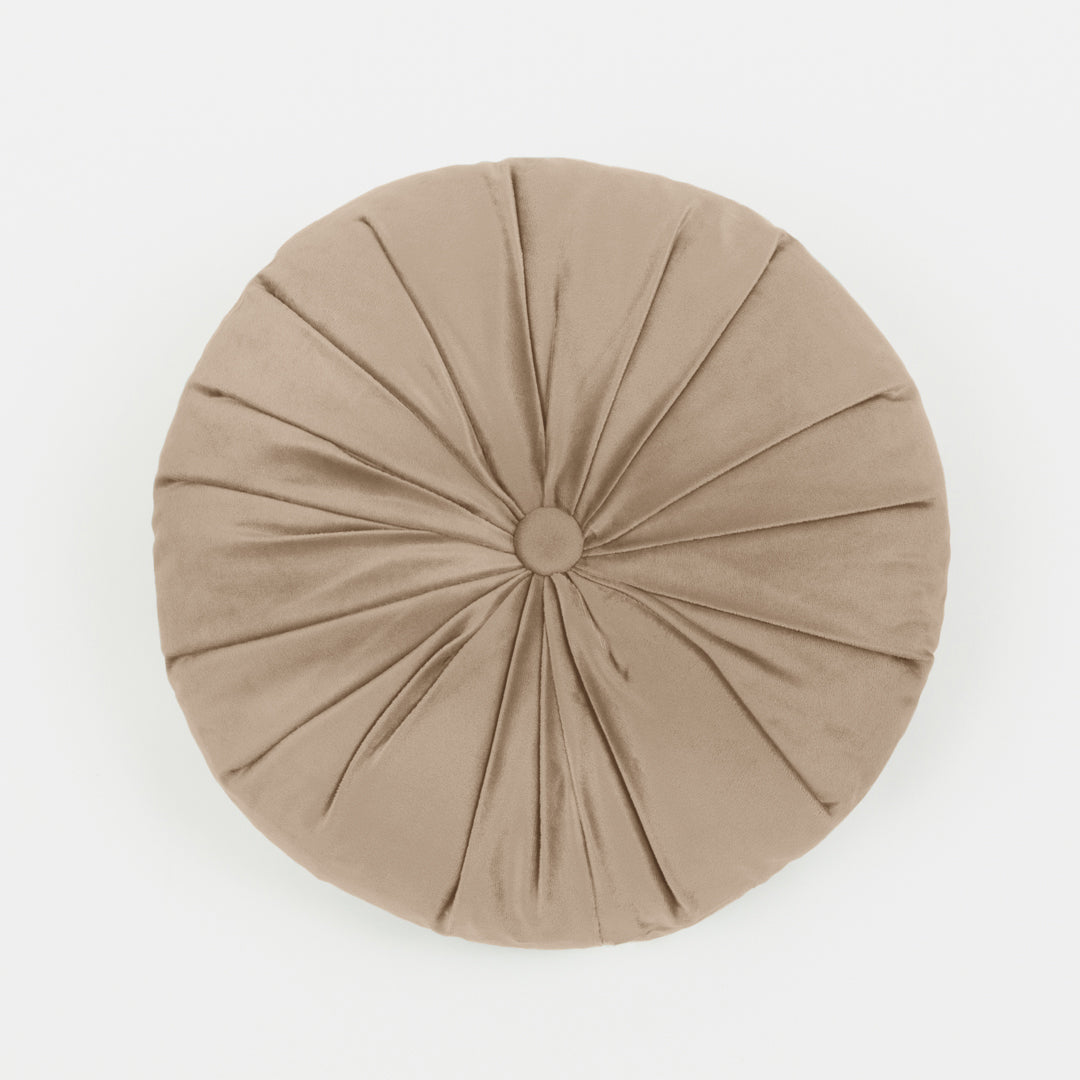 Cuscino in velluto di cotone Oreo colore Talpa – fodera + imbottitura