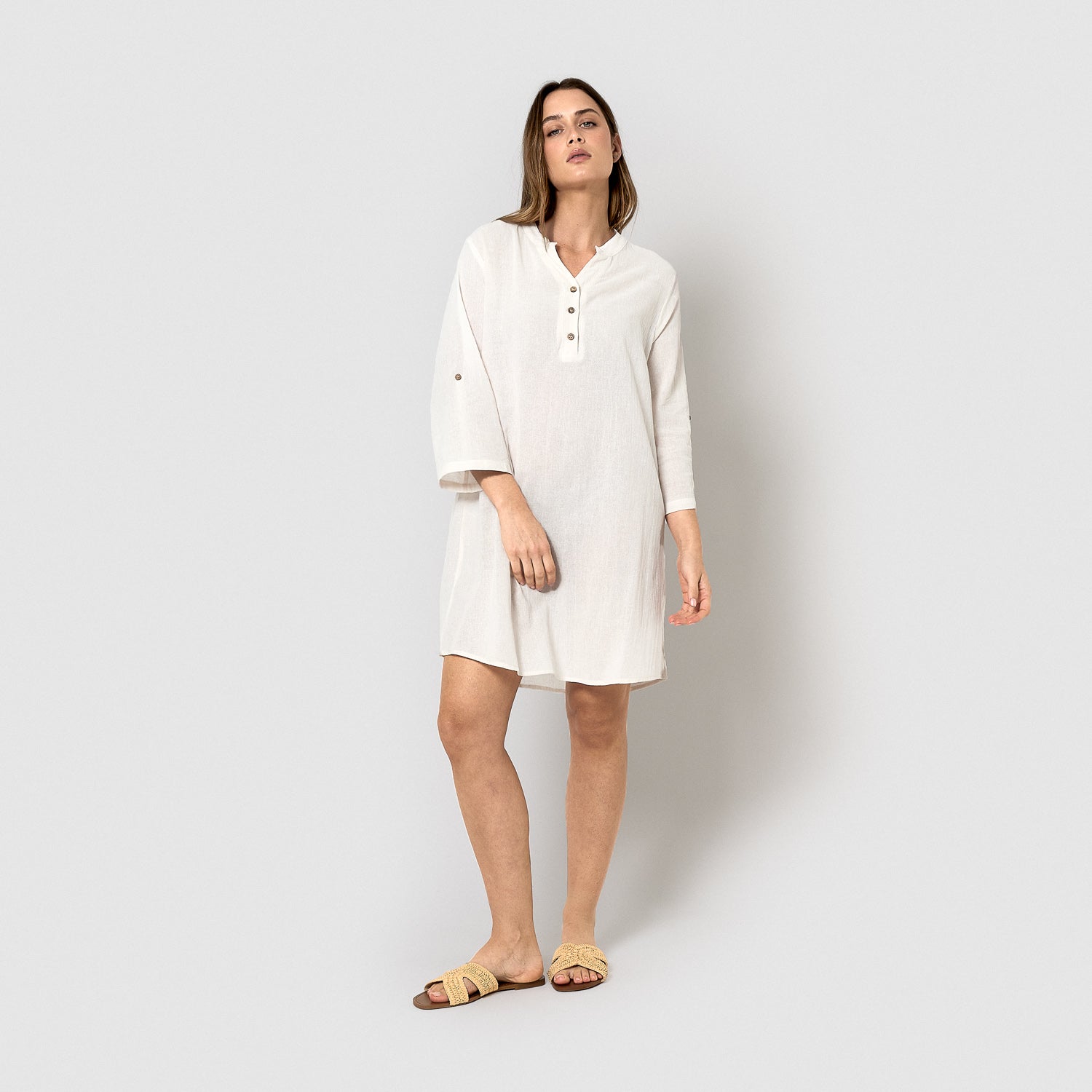 Plain natural cotton camisole