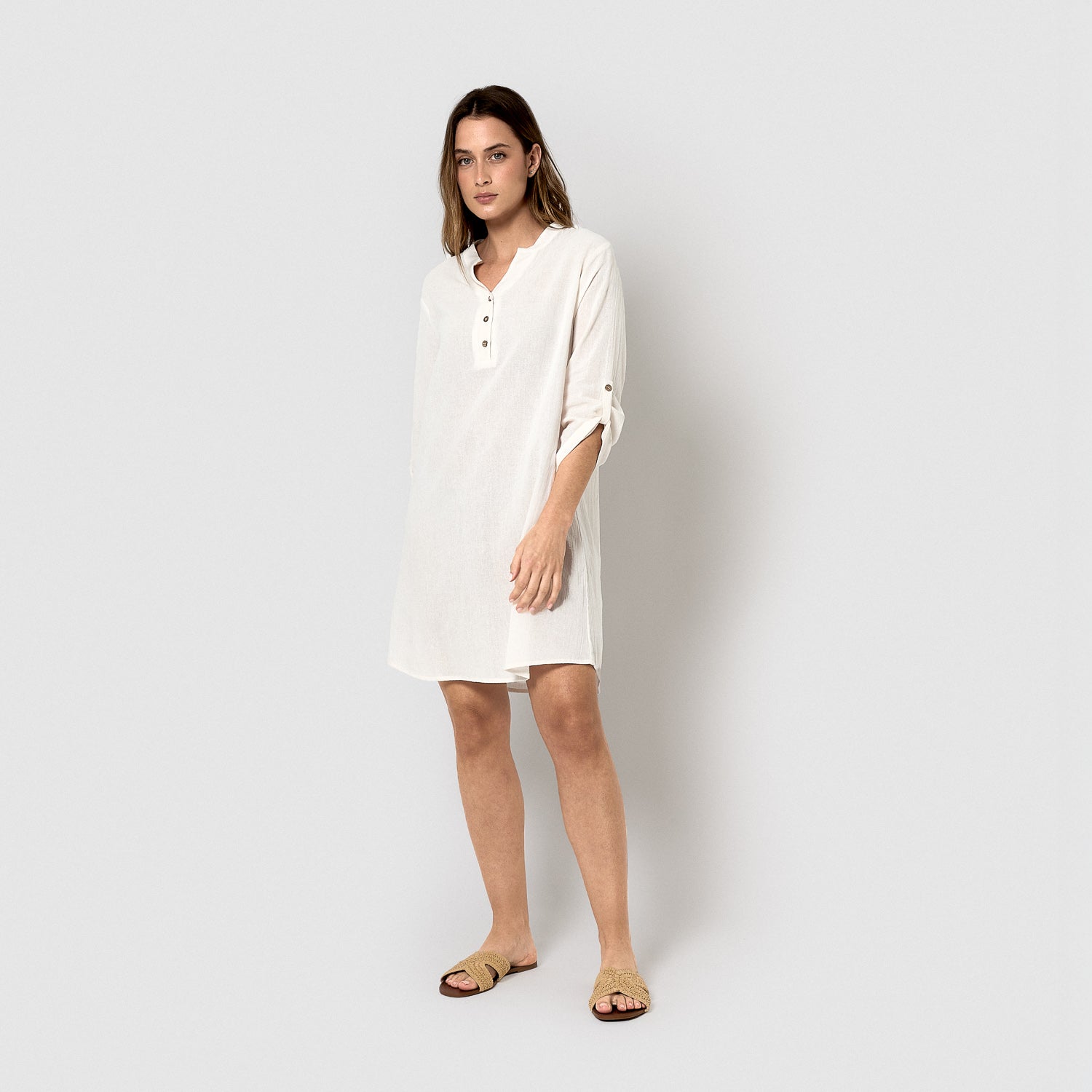 Plain natural cotton camisole