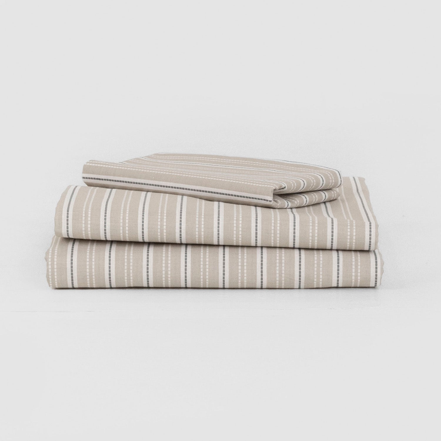 Juego de sábanas algodón Raya Segovia azul keike