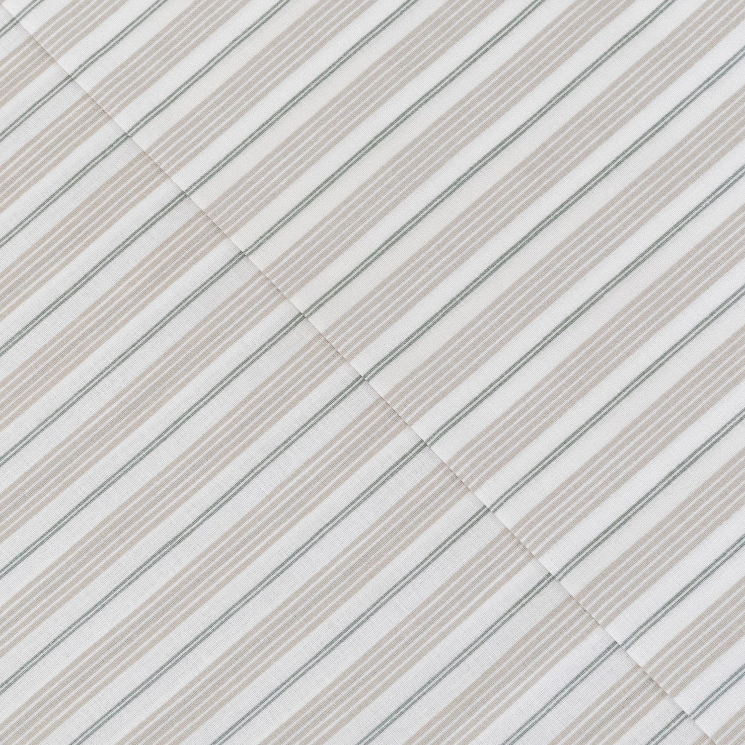 Juego de sábanas algodón Raya Rita verde seco