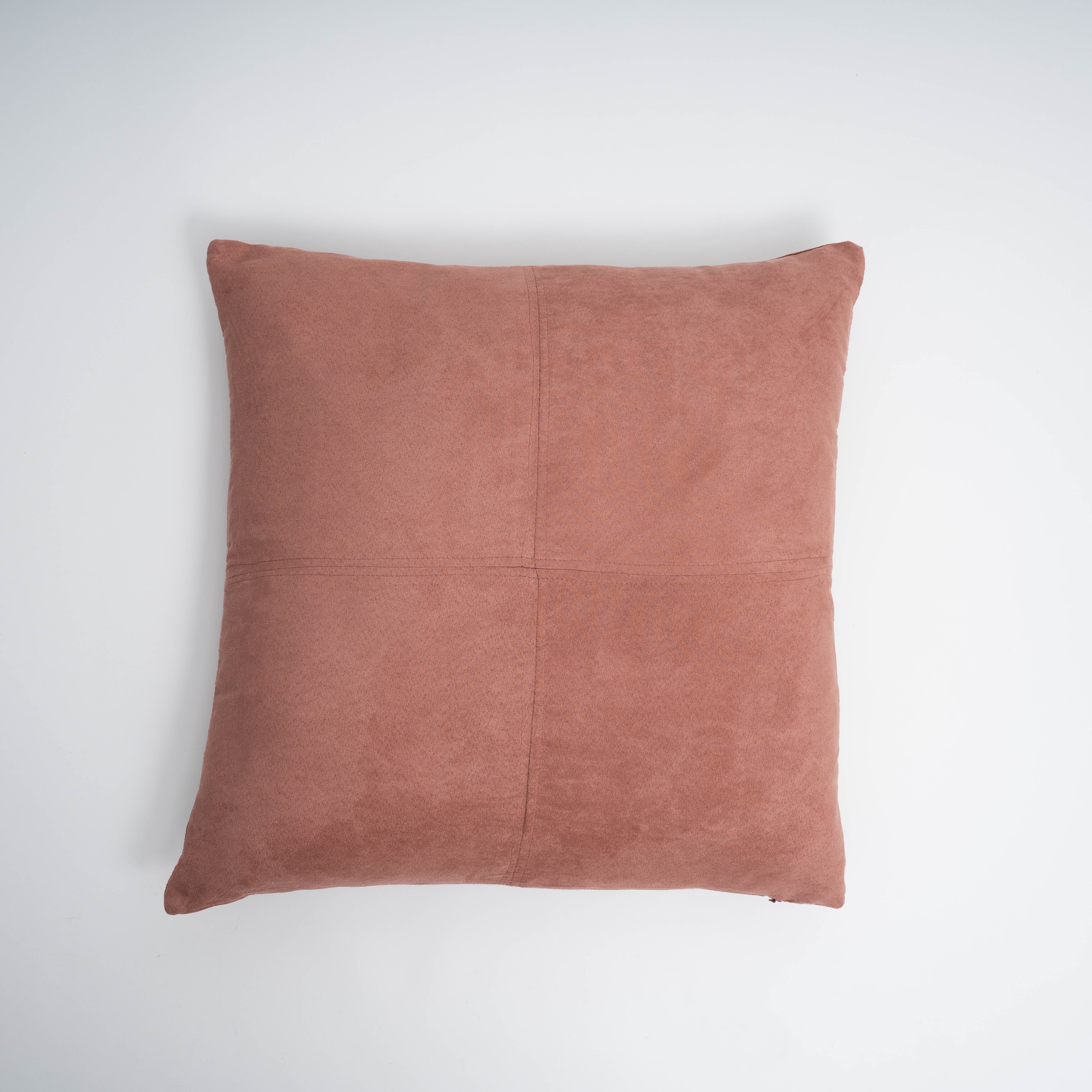 Cojín cuadrante Ante liso - funda + relleno