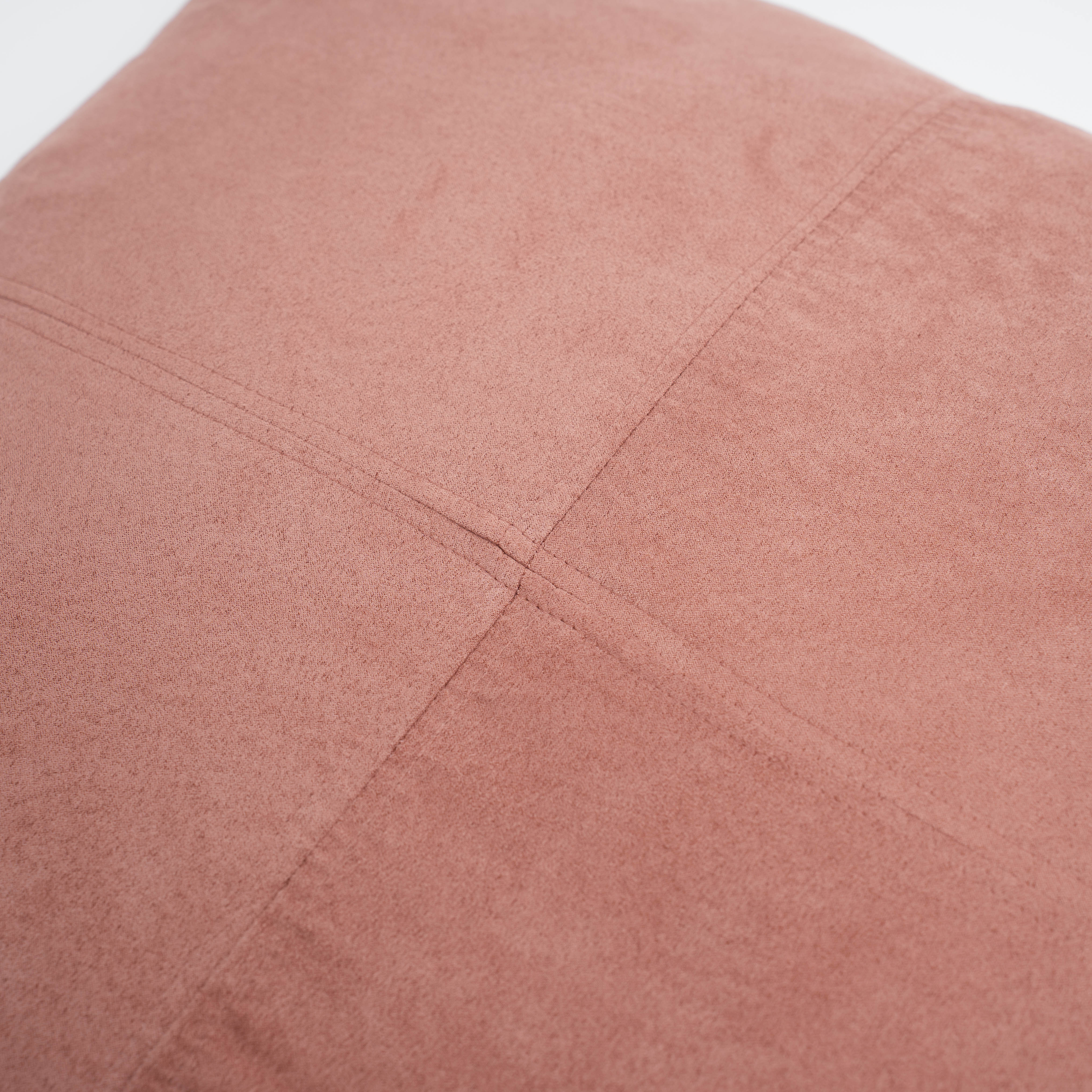 Cojín cuadrante Ante liso - funda + relleno