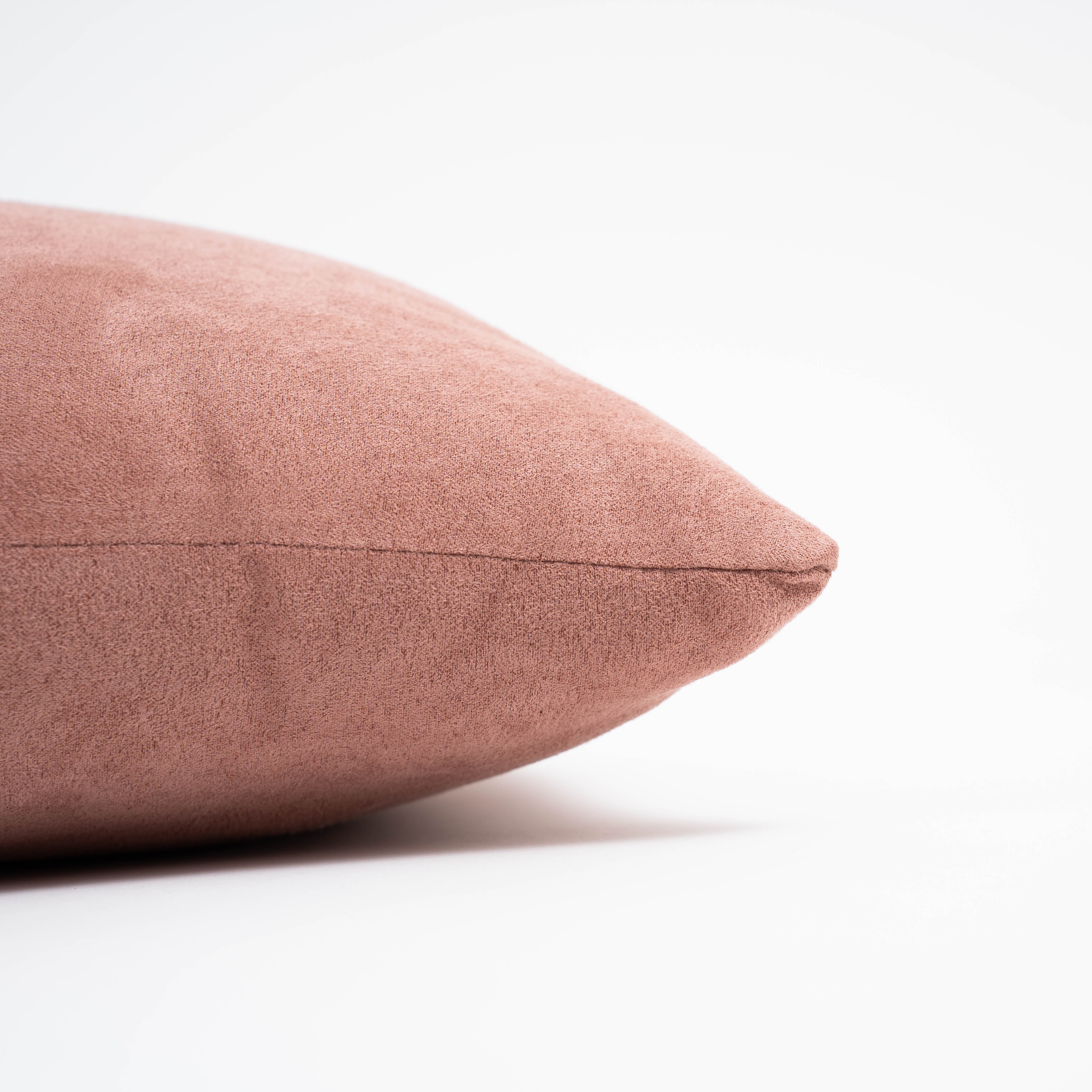 Cojín cuadrante Ante liso - funda + relleno