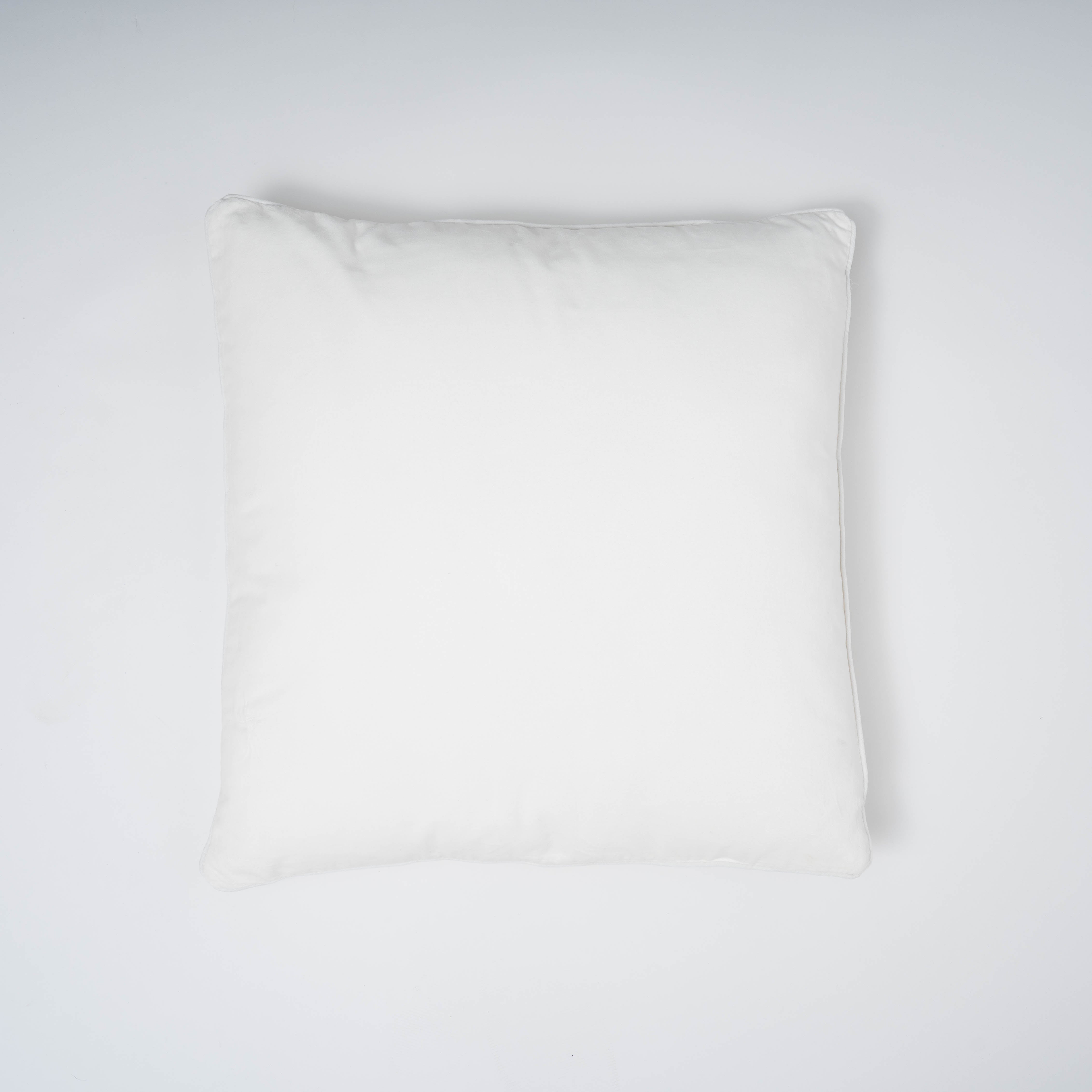 Cojín cuadrante terciopelo algodón liso - funda + relleno