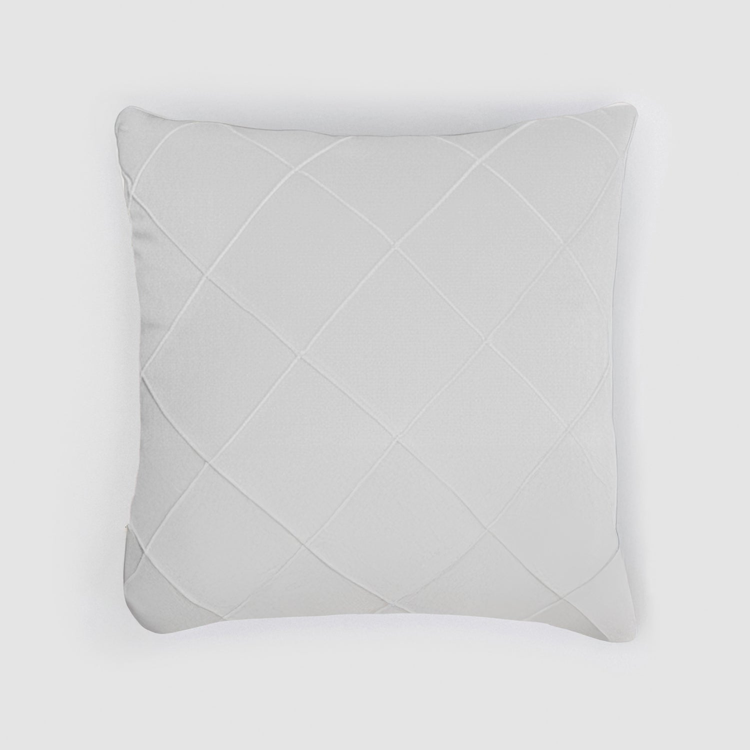 Cojín terciopelo algodón Rombo Blanco - funda + relleno