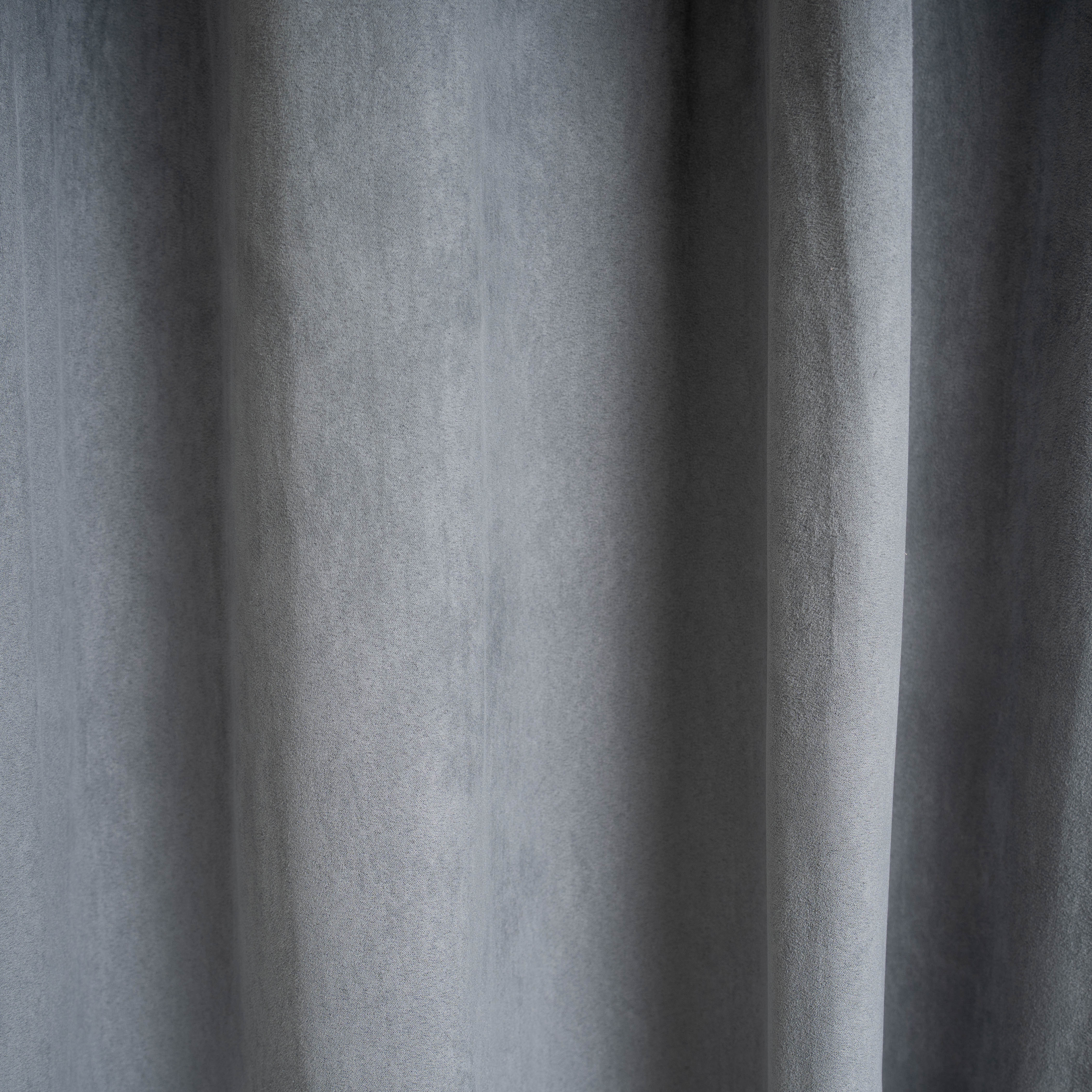 Cortina de camurça azul Keike