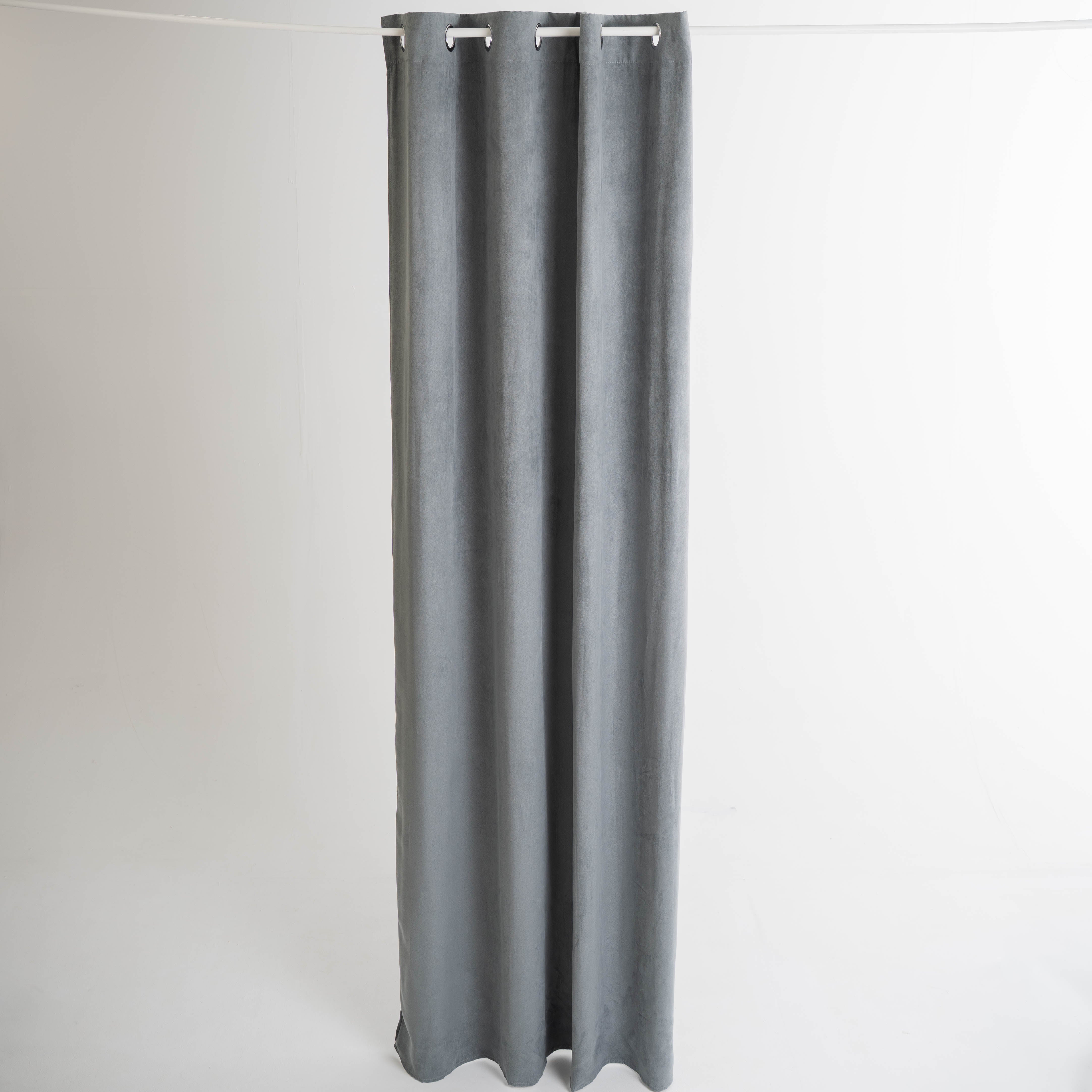 Cortina de camurça azul Keike