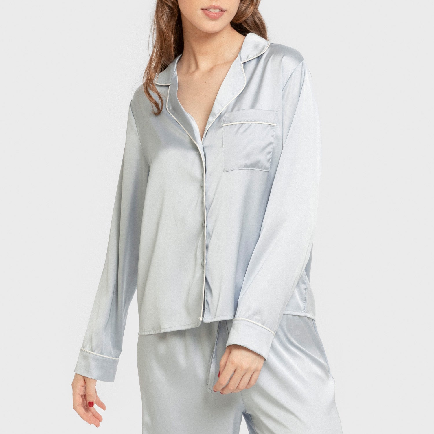 Pijama comprido de mulher em cetim Friday