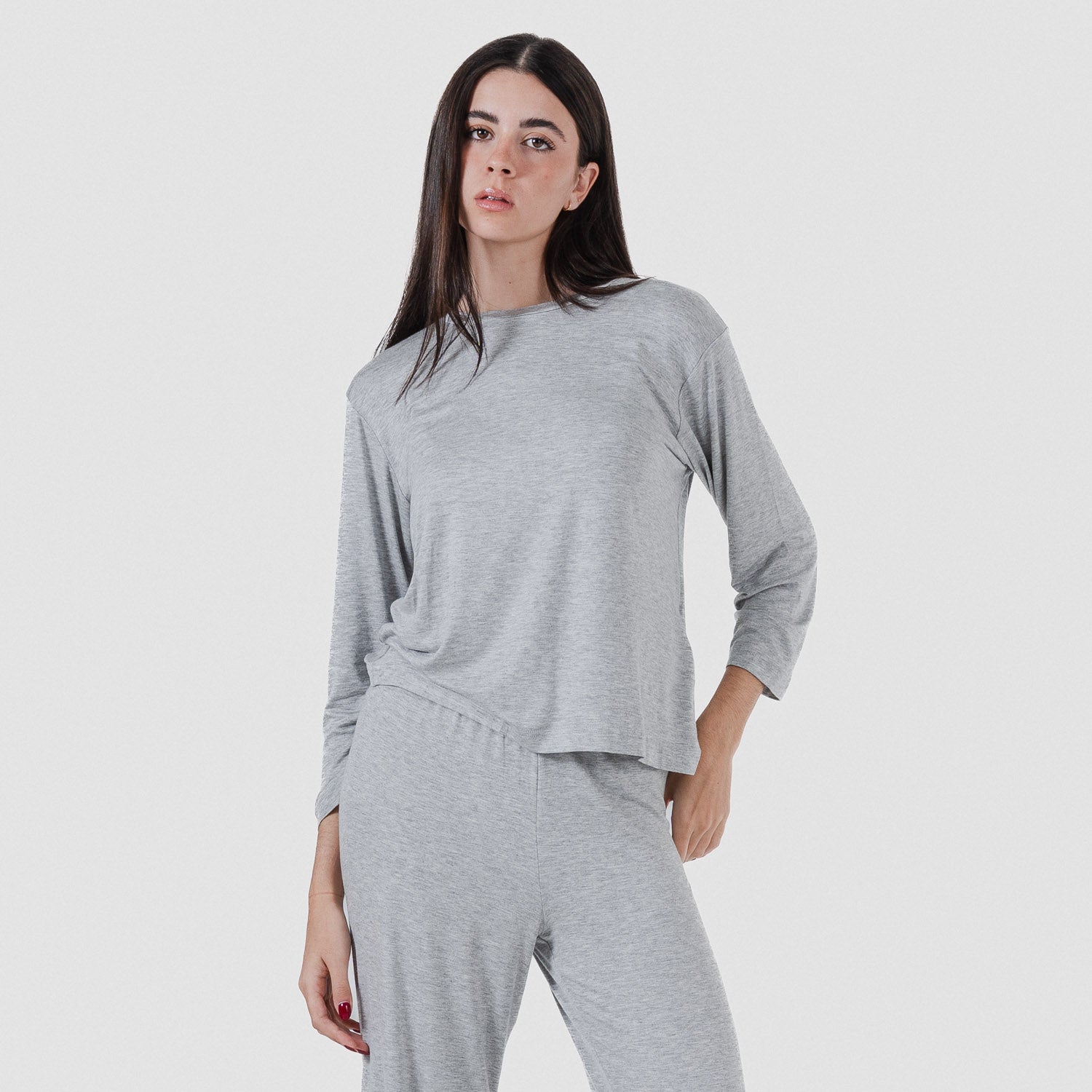 Pijama largo viscosa mujer liso