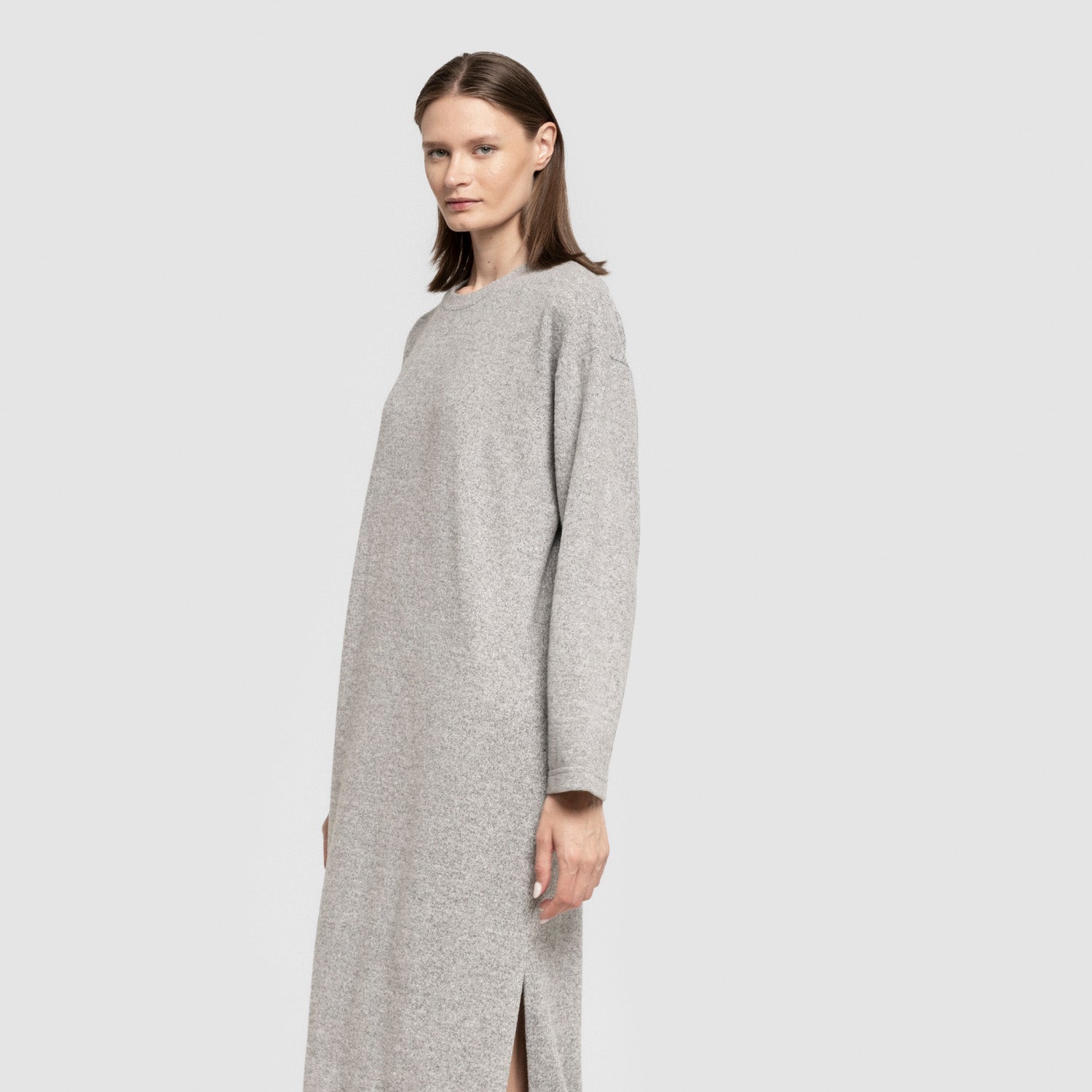 Vestido midi manga larga new punto extra suave