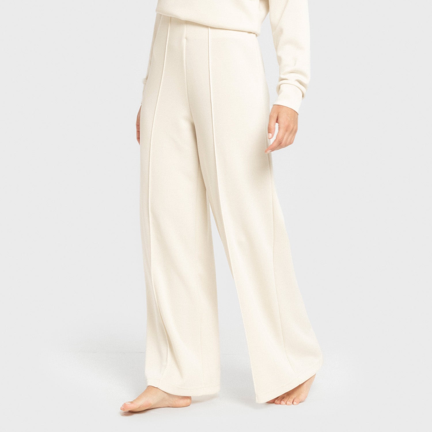 Pantalón largo pinzas estilo modal mujer