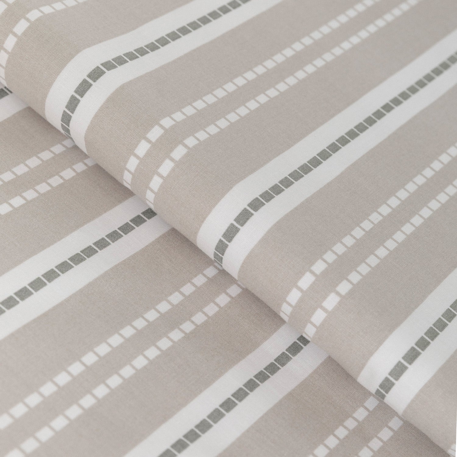 Funda nórdica algodón Raya Segovia verde keike