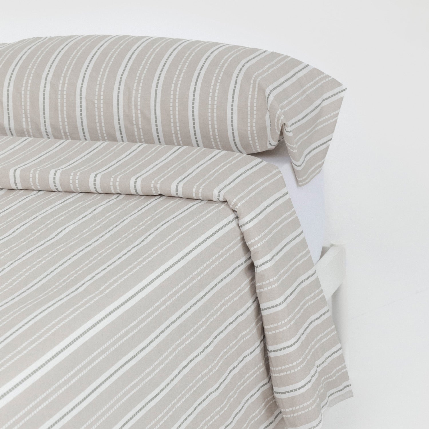 Funda nórdica algodón Raya Segovia verde keike