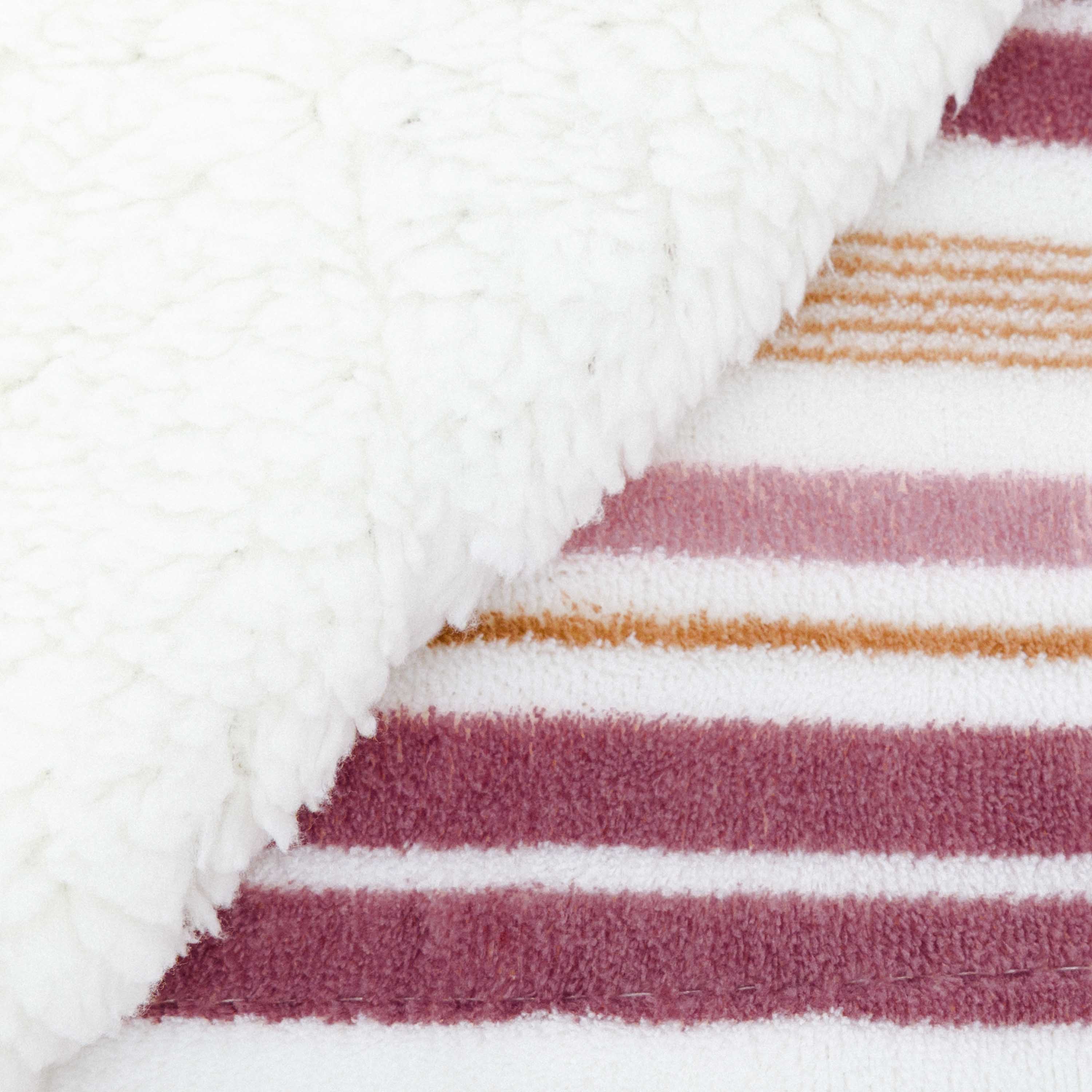 Manta sherpa Raya Calêndula malva rosa