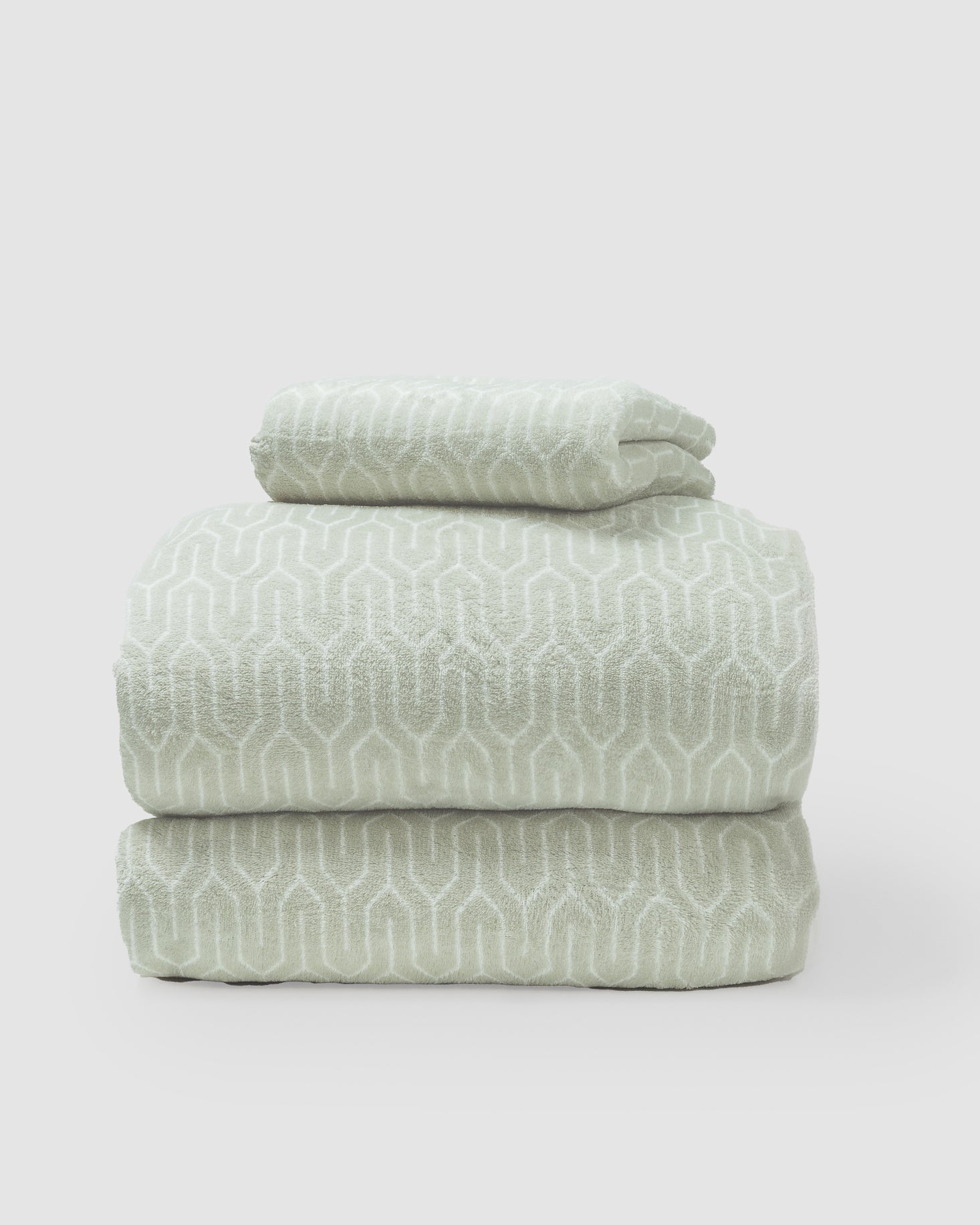 Jogo de lençóis de coralina Yolanda verde