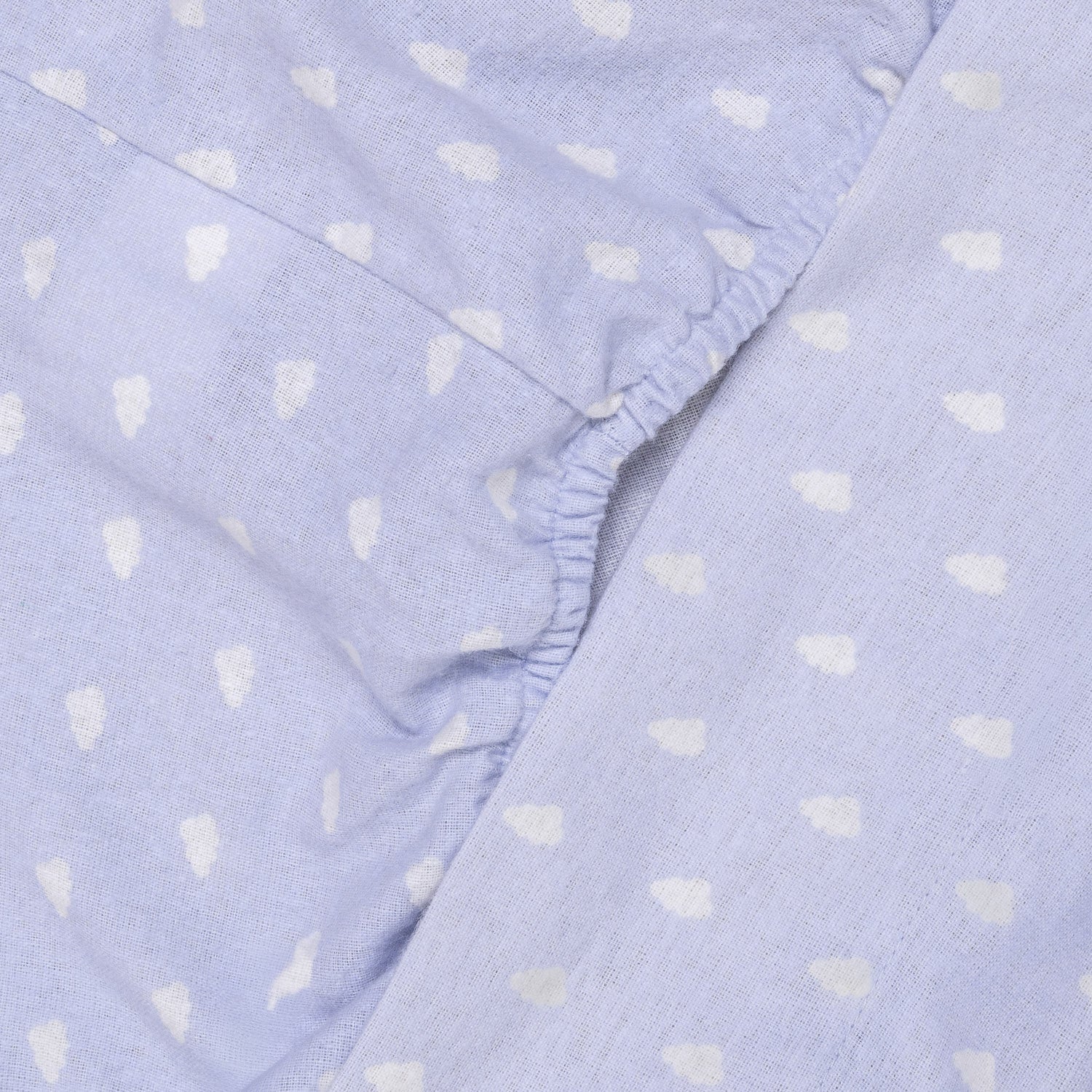 Nubecita light blue flannel sheet set