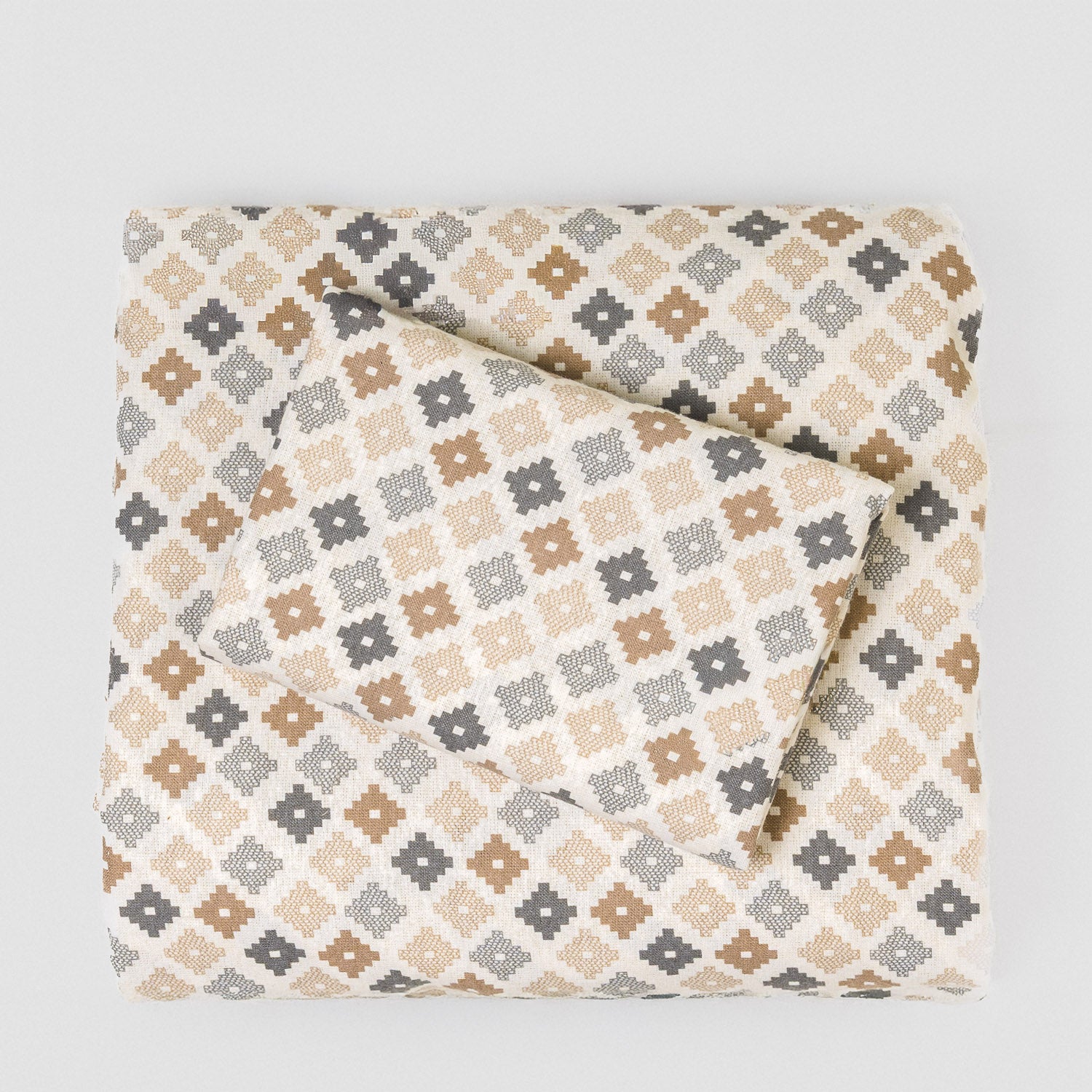 Jogo de lençóis flanela Ayana azul celeste