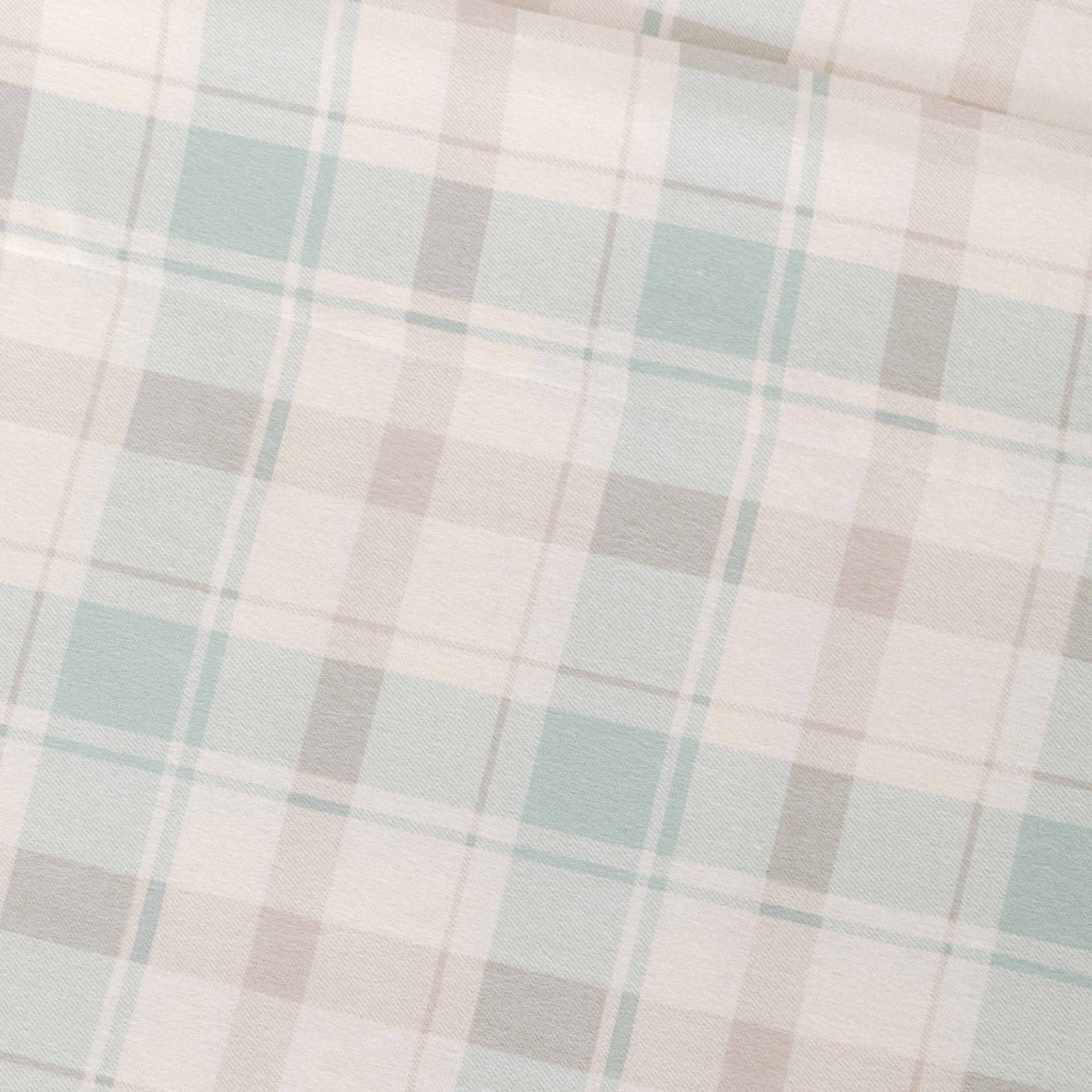 Juego de sábanas franela Cuadro Noric verde