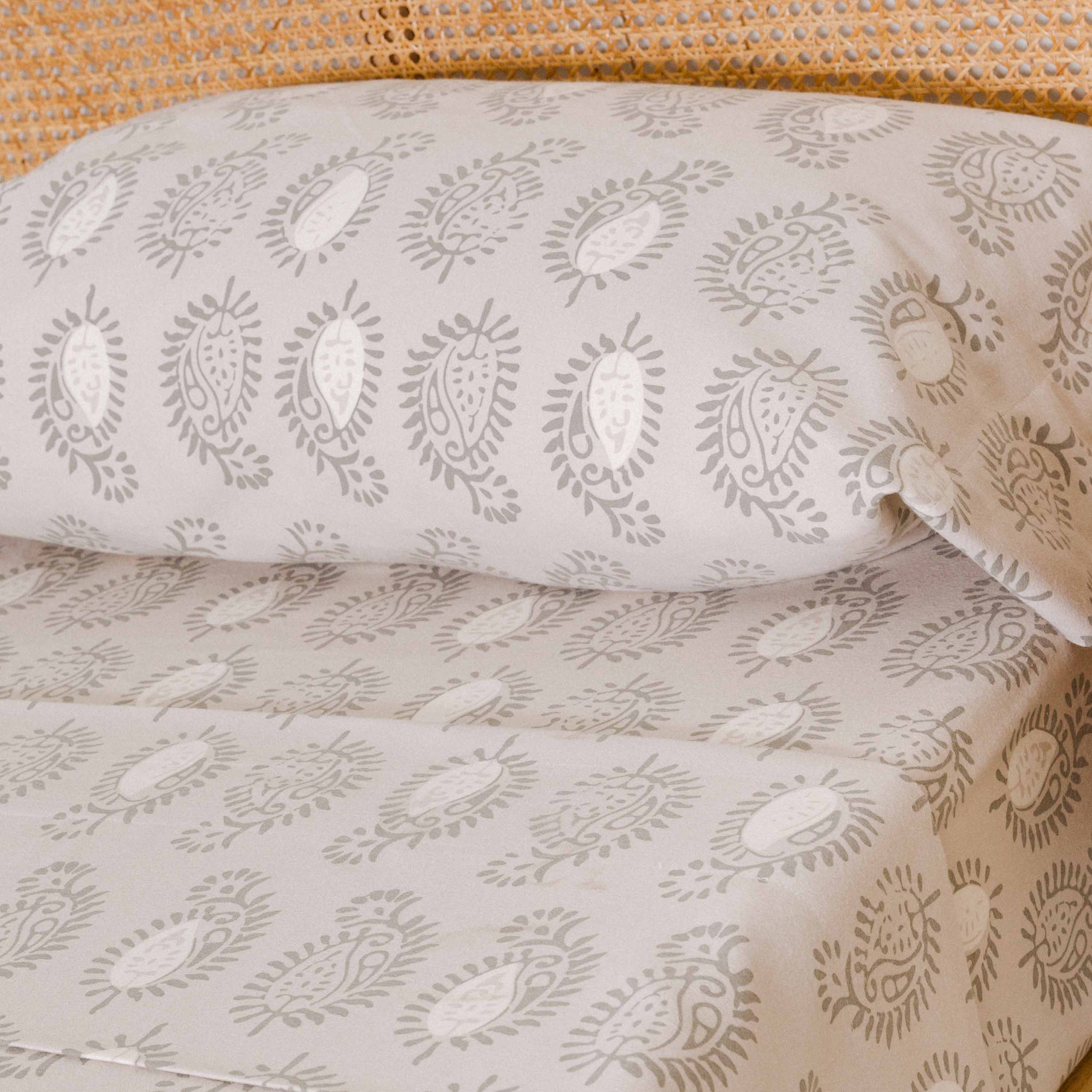 Juego de sábanas franela Indonesia verde