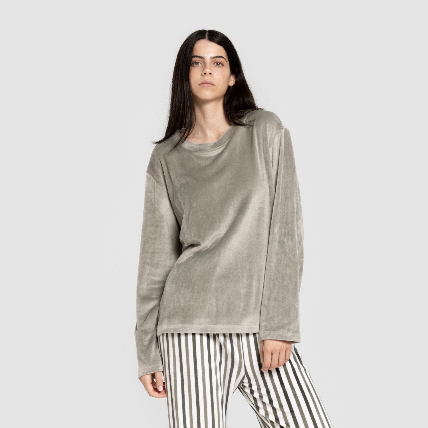 Pijama terciopelo super soft Raya Seasonal verde