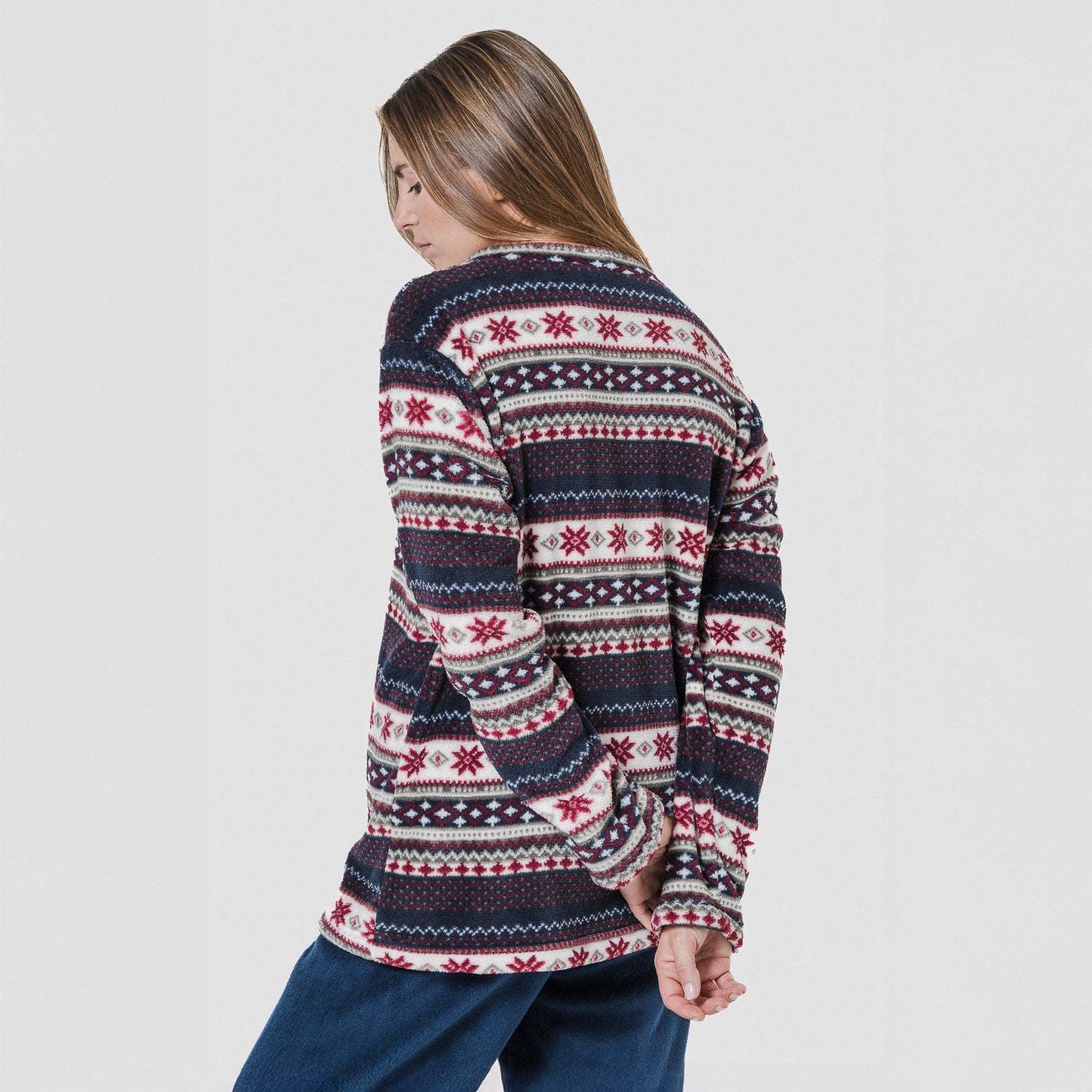 Pijama coral Gaspar azul marinho