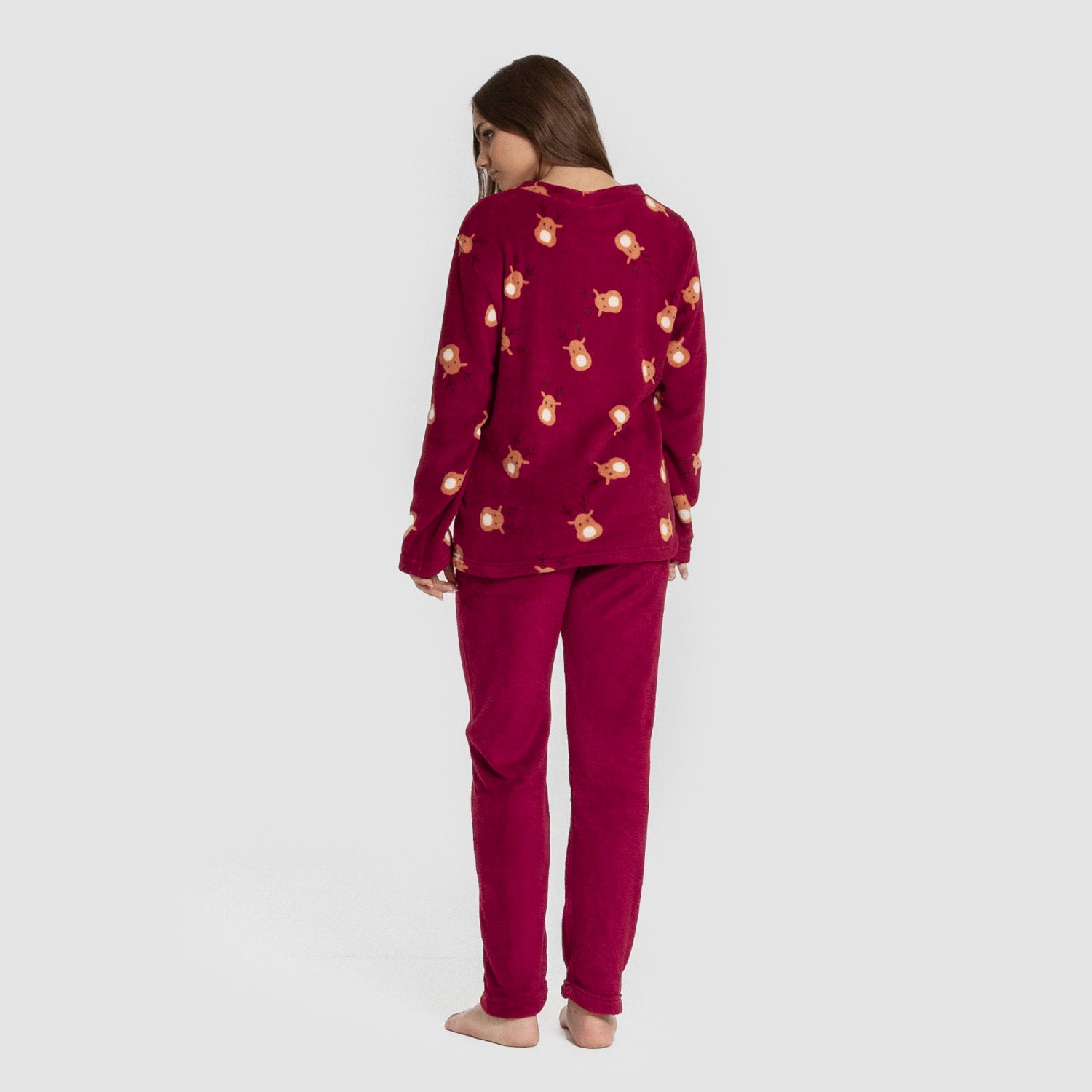 Pijama coral Tatin burdeos